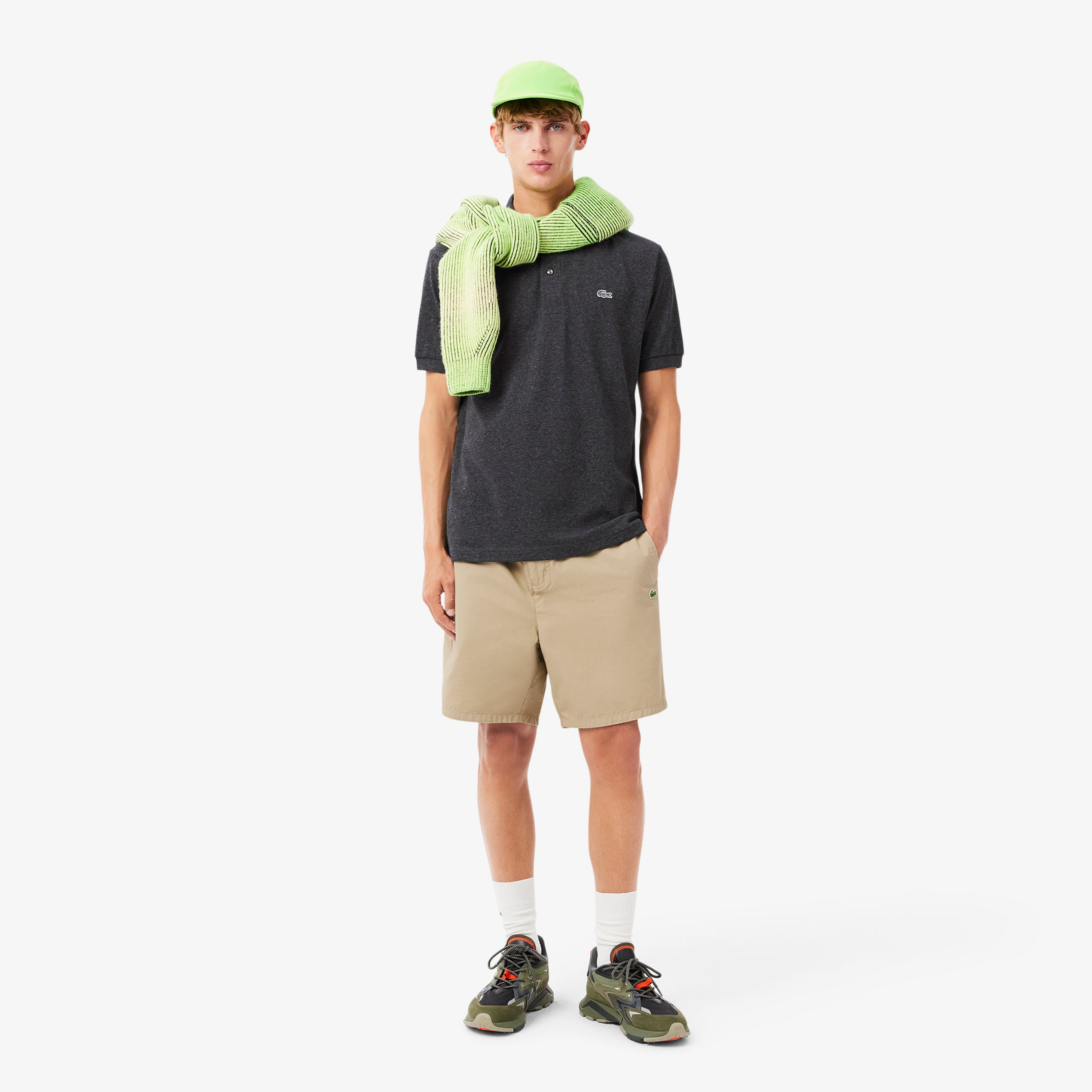 Erkek Classic Fit Gri Polo