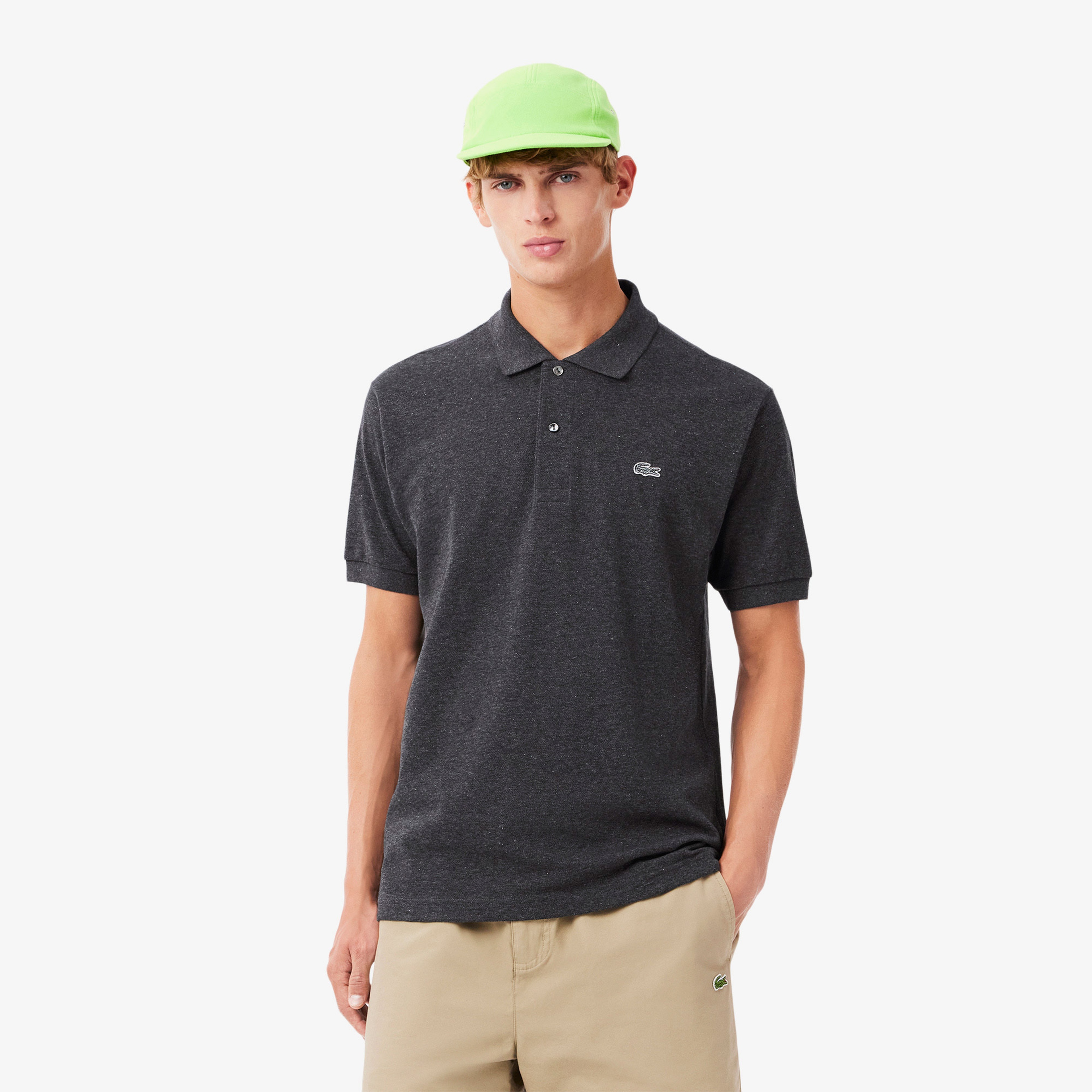 Erkek Classic Fit Gri Polo
