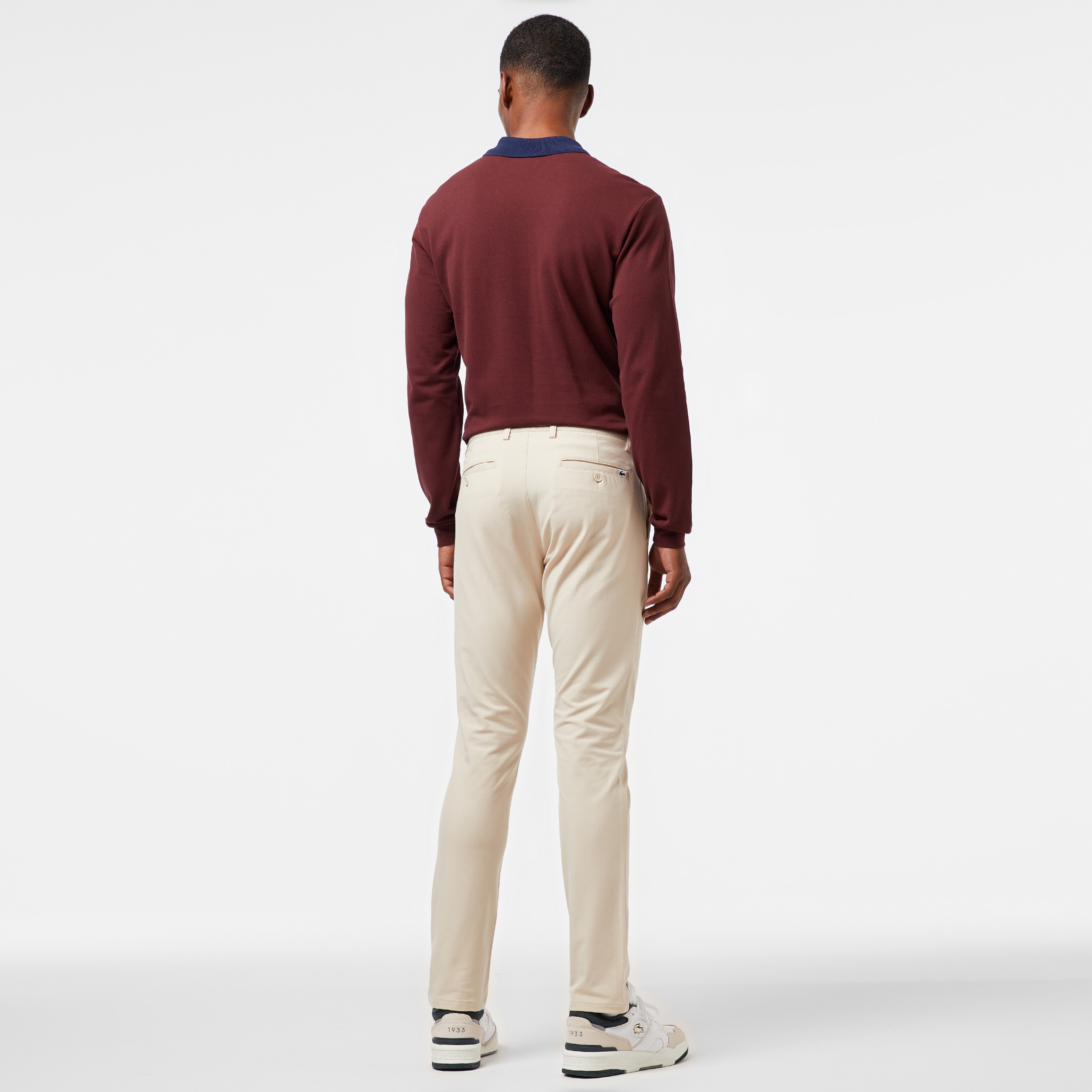 Erkek Slim Fit Chino Krem Pantolon