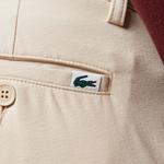 Erkek Slim Fit Chino Krem Pantolon