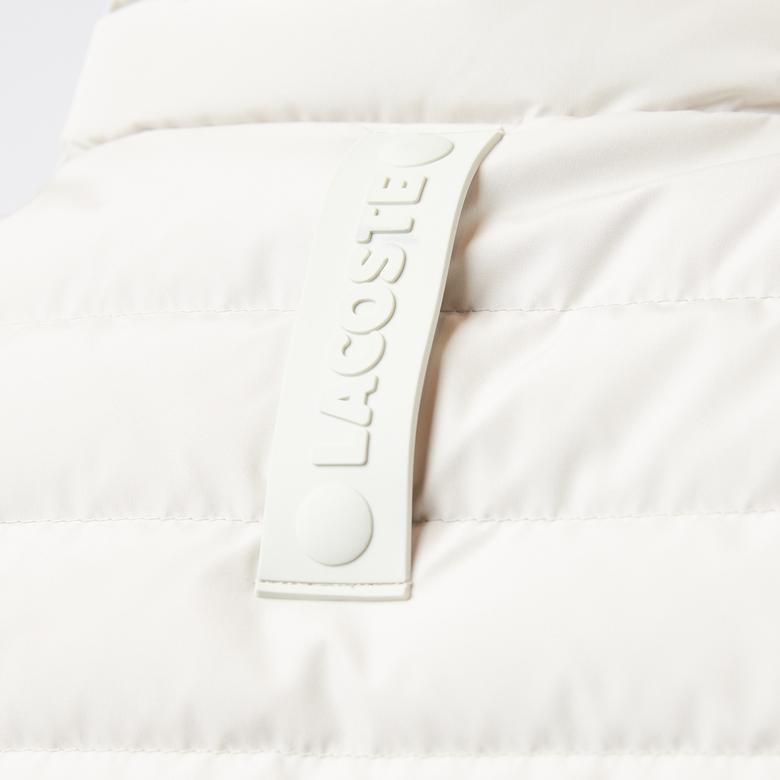 Erkek Dik Yaka Beyaz Yelek