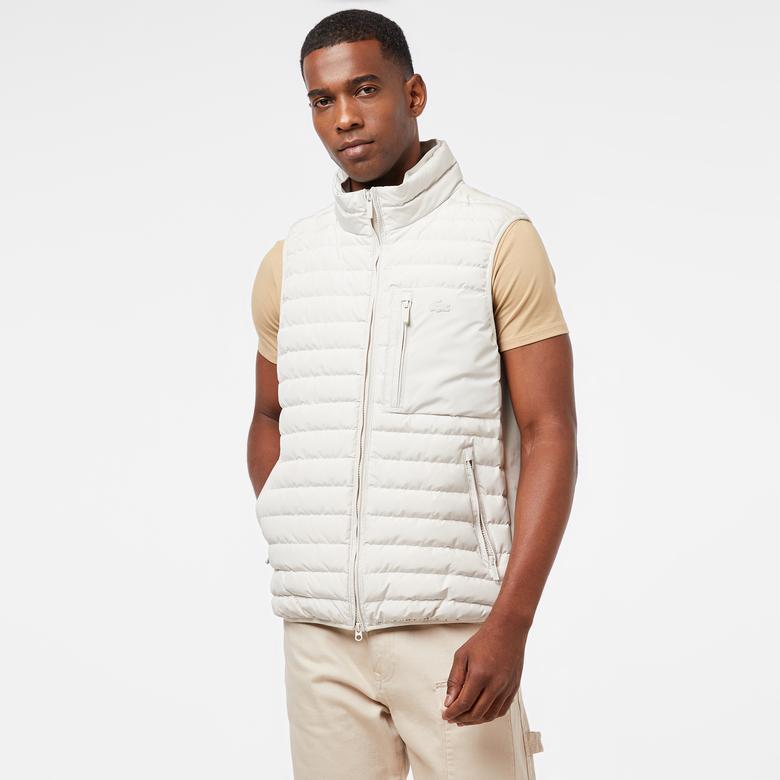 Erkek Dik Yaka Beyaz Yelek