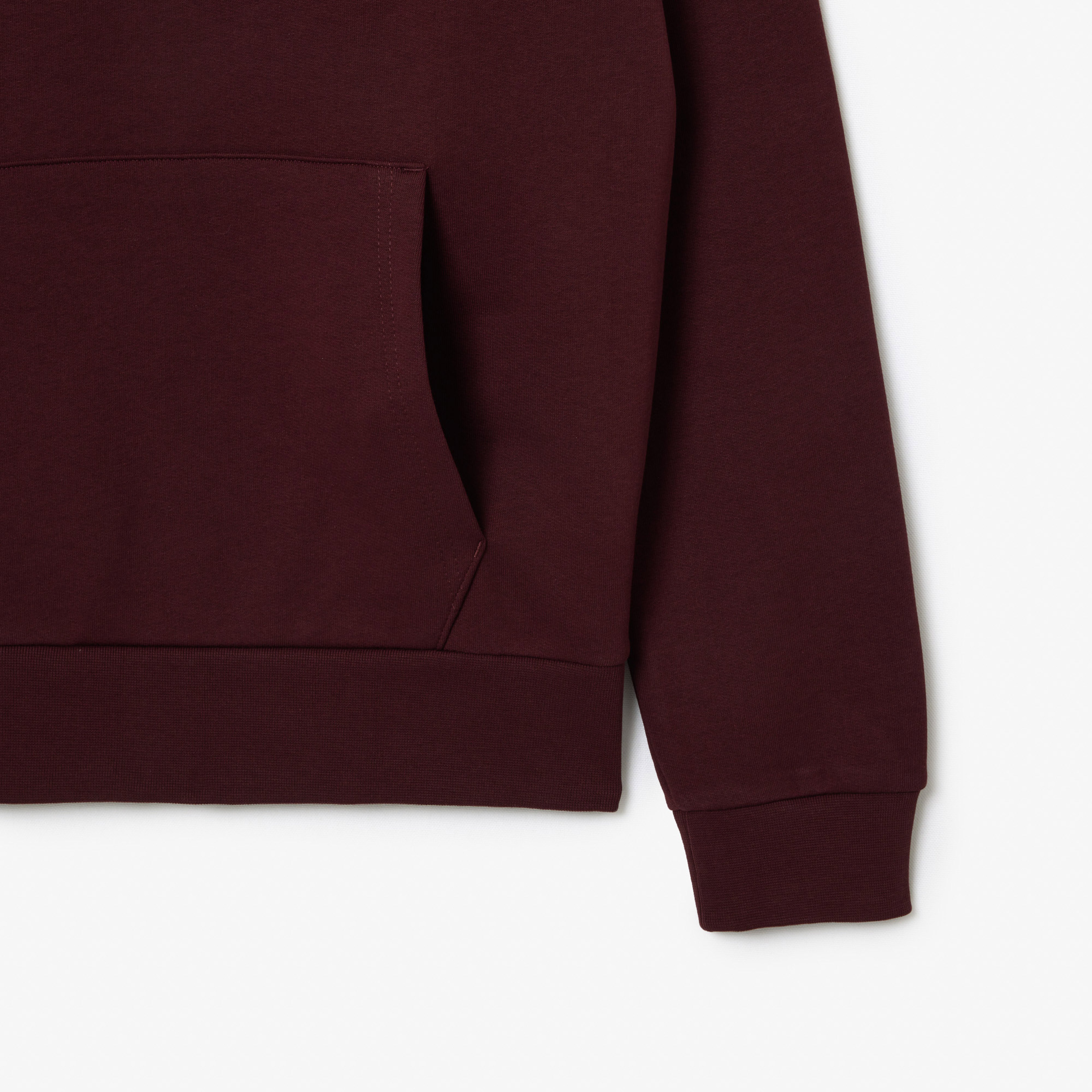 Erkek Classic Fit Kapüşonlu Bordo Sweatshirt