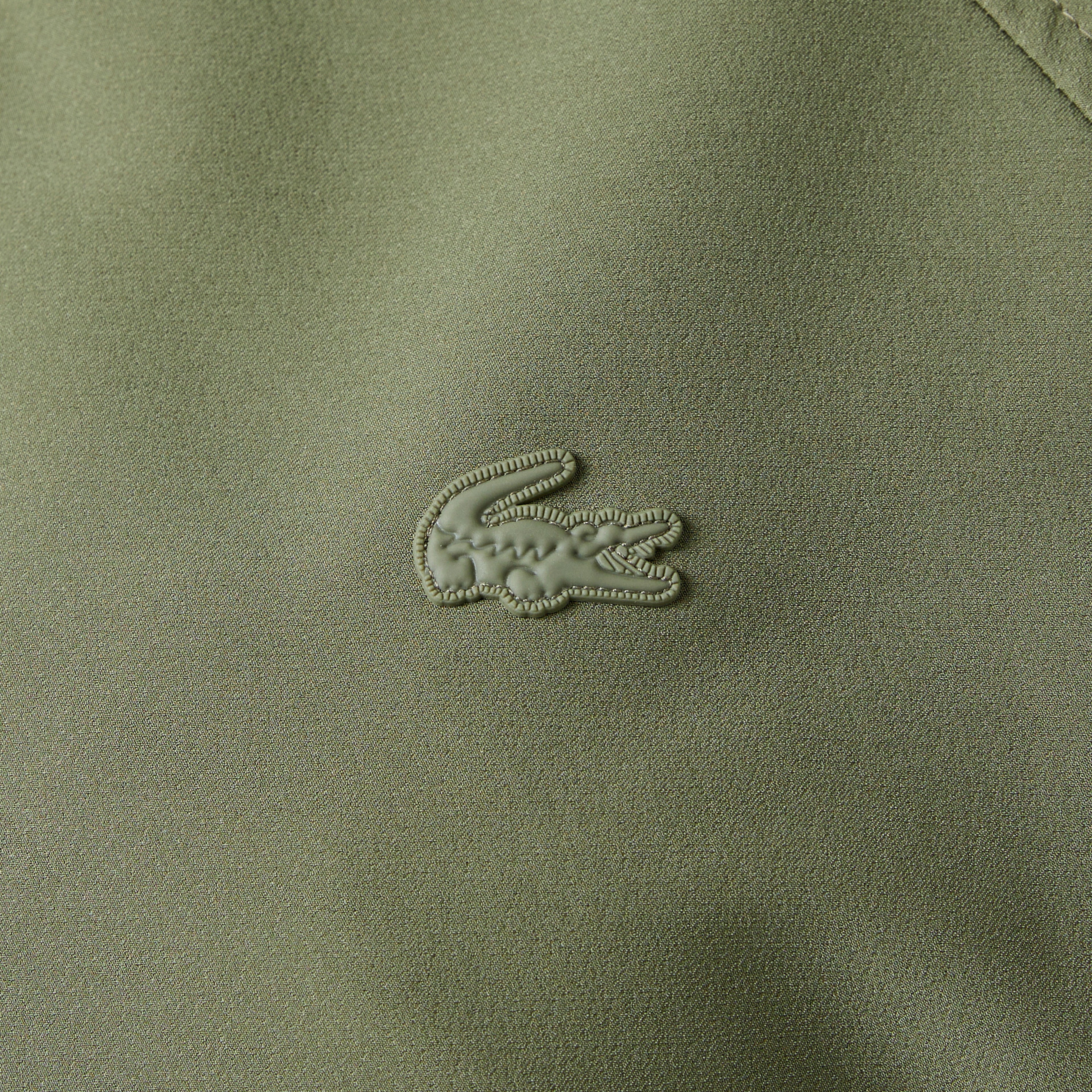 Kadın Relaxed Fit Kapüşonlu Yeşil Yağmurluk