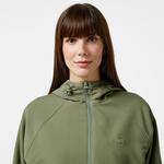Kadın Relaxed Fit Kapüşonlu Yeşil Yağmurluk