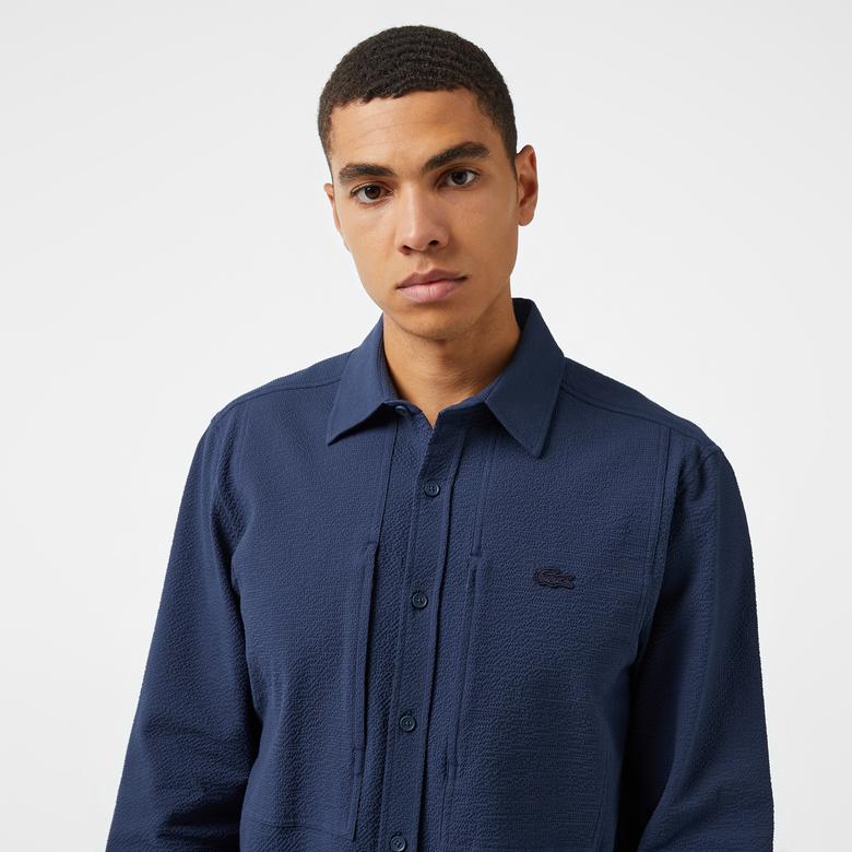 Erkek Regular Fit Lacivert Gömlek