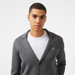 Erkek Classic Fit V Yaka Gri Hırka