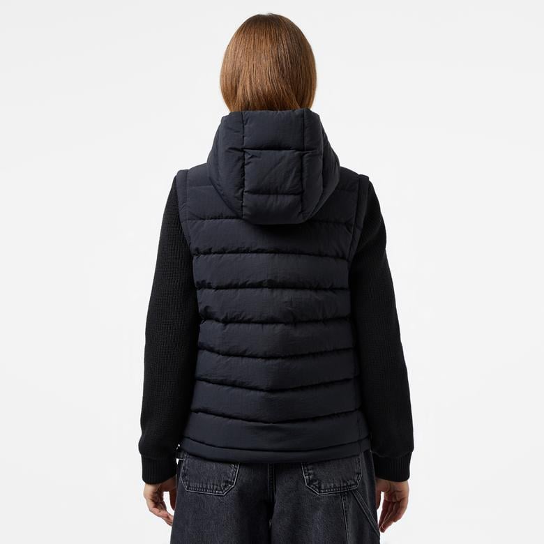 Kadın Regular Fit Kapüşonlu Siyah Mont