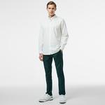 Erkek Slim Fit Chino Koyu Yeşil Pantolon