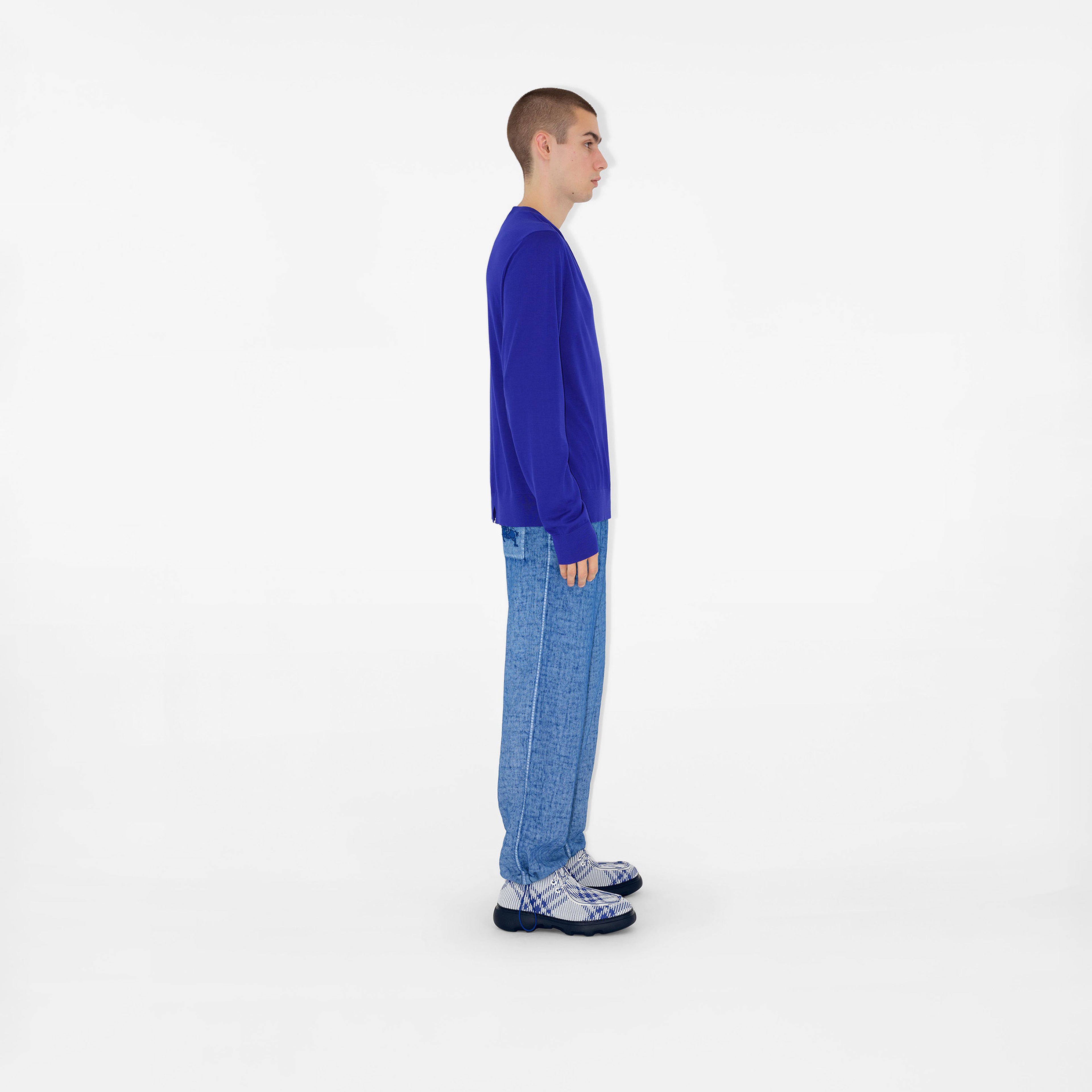 Burberry Erkek Lacivert Pantolon