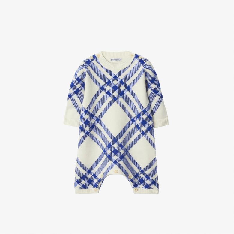 Burberry Çocuk Mavi Bebek Seti