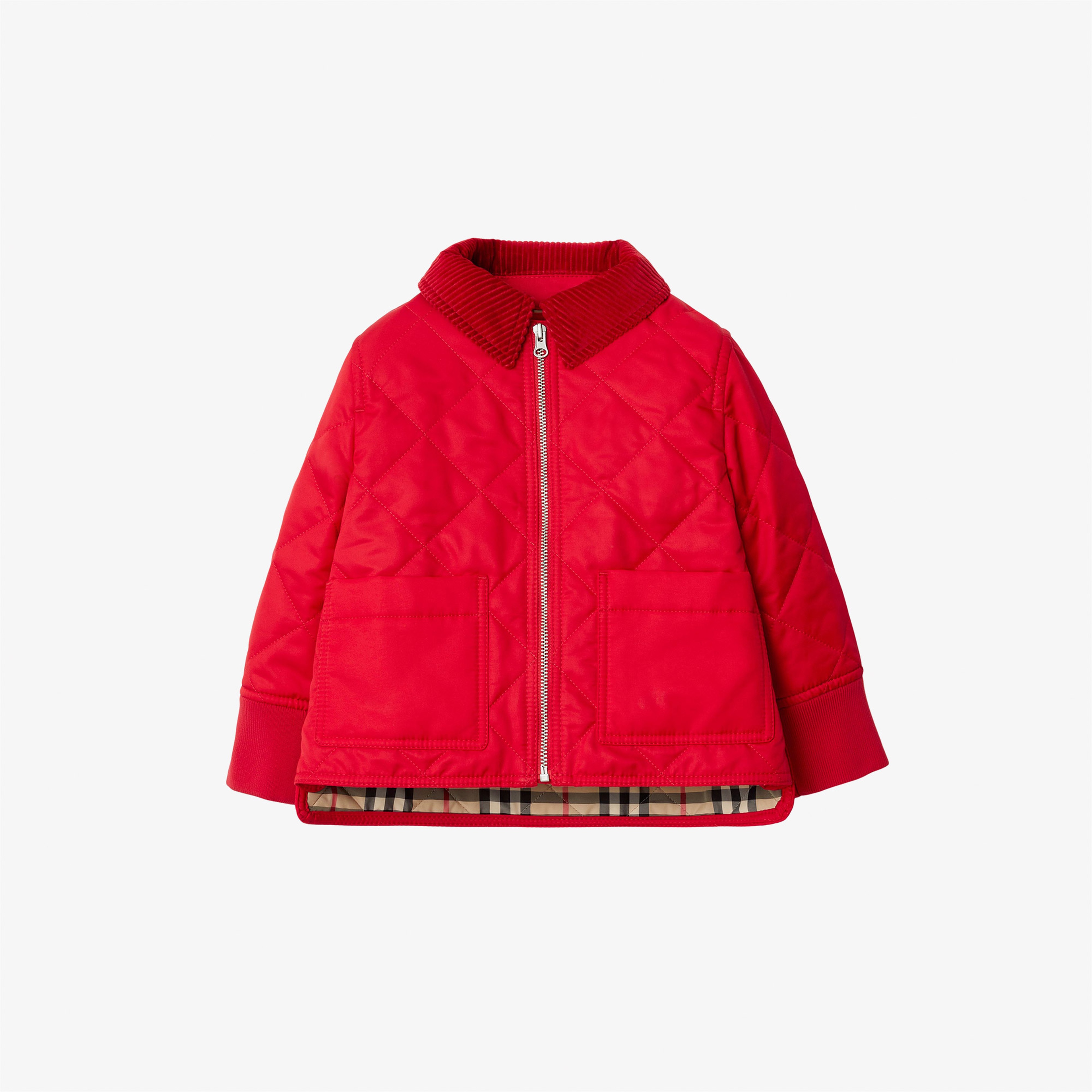 Burberry Çocuk Kırmızı Mont