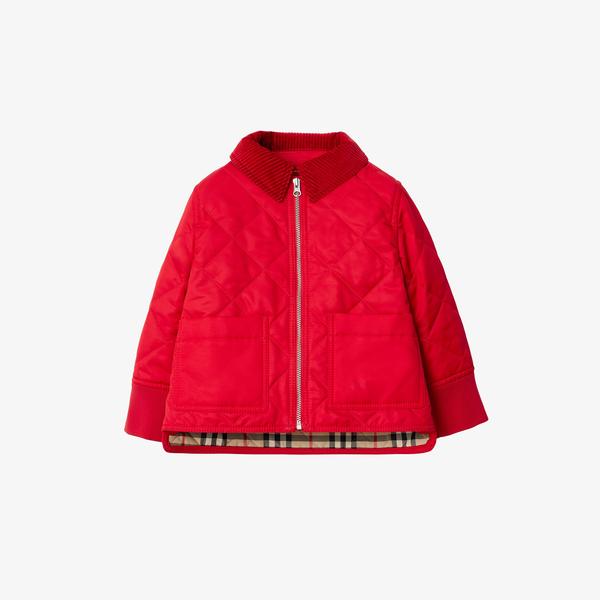 Burberry Çocuk Kırmızı Mont