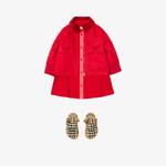 Burberry Çocuk Kırmızı Mont