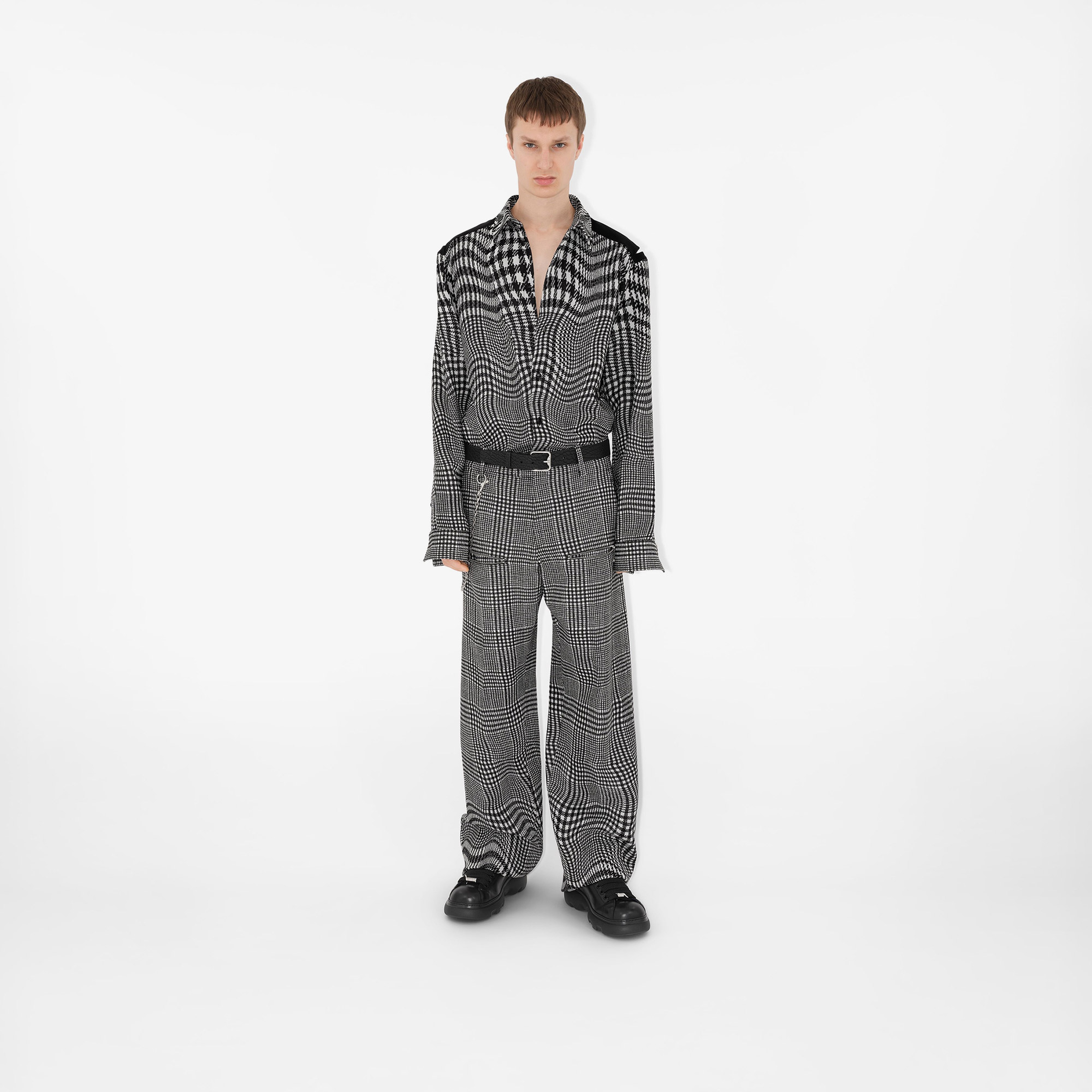 Burberry Erkek Siyah Gömlek