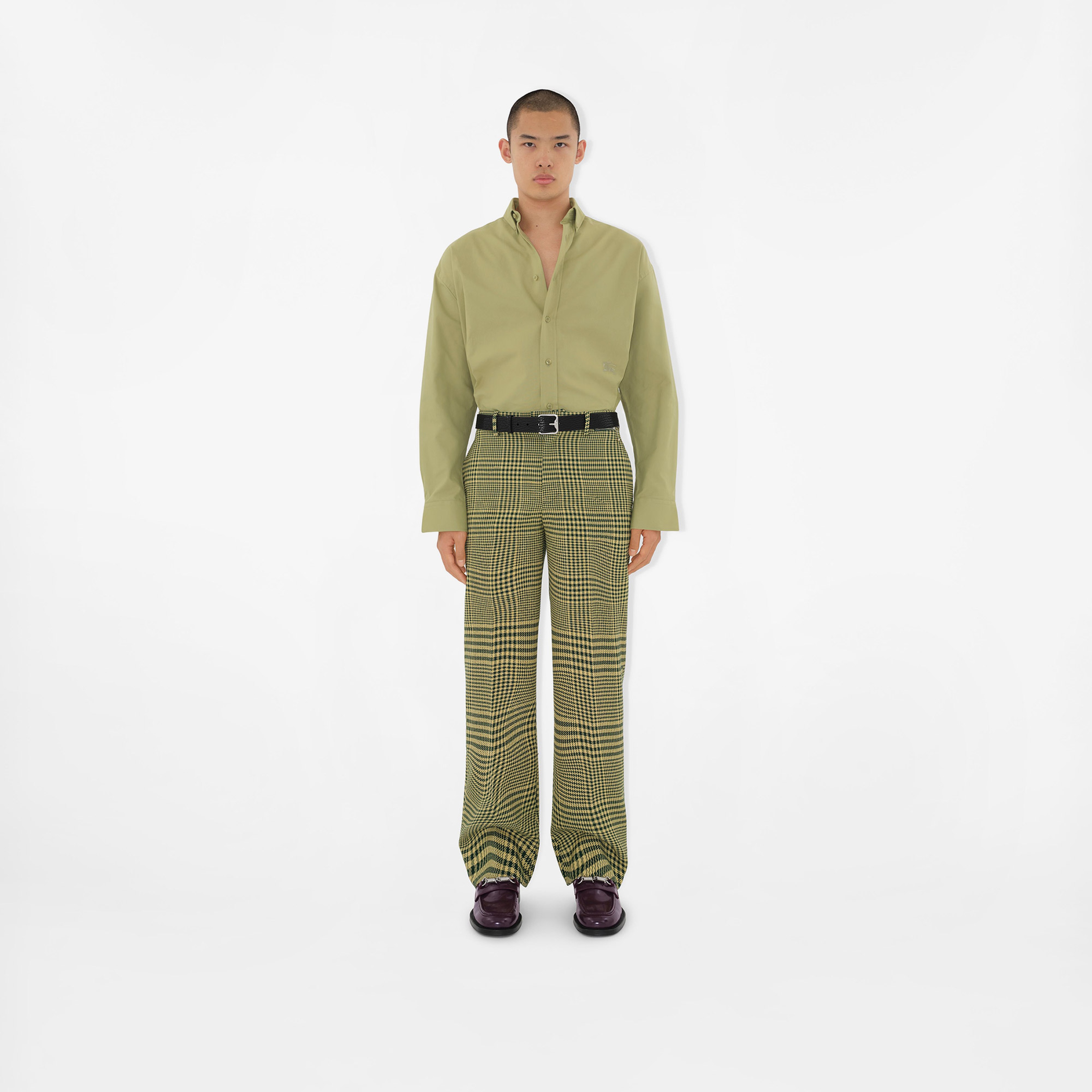 Burberry Erkek Yeşil Pantolon