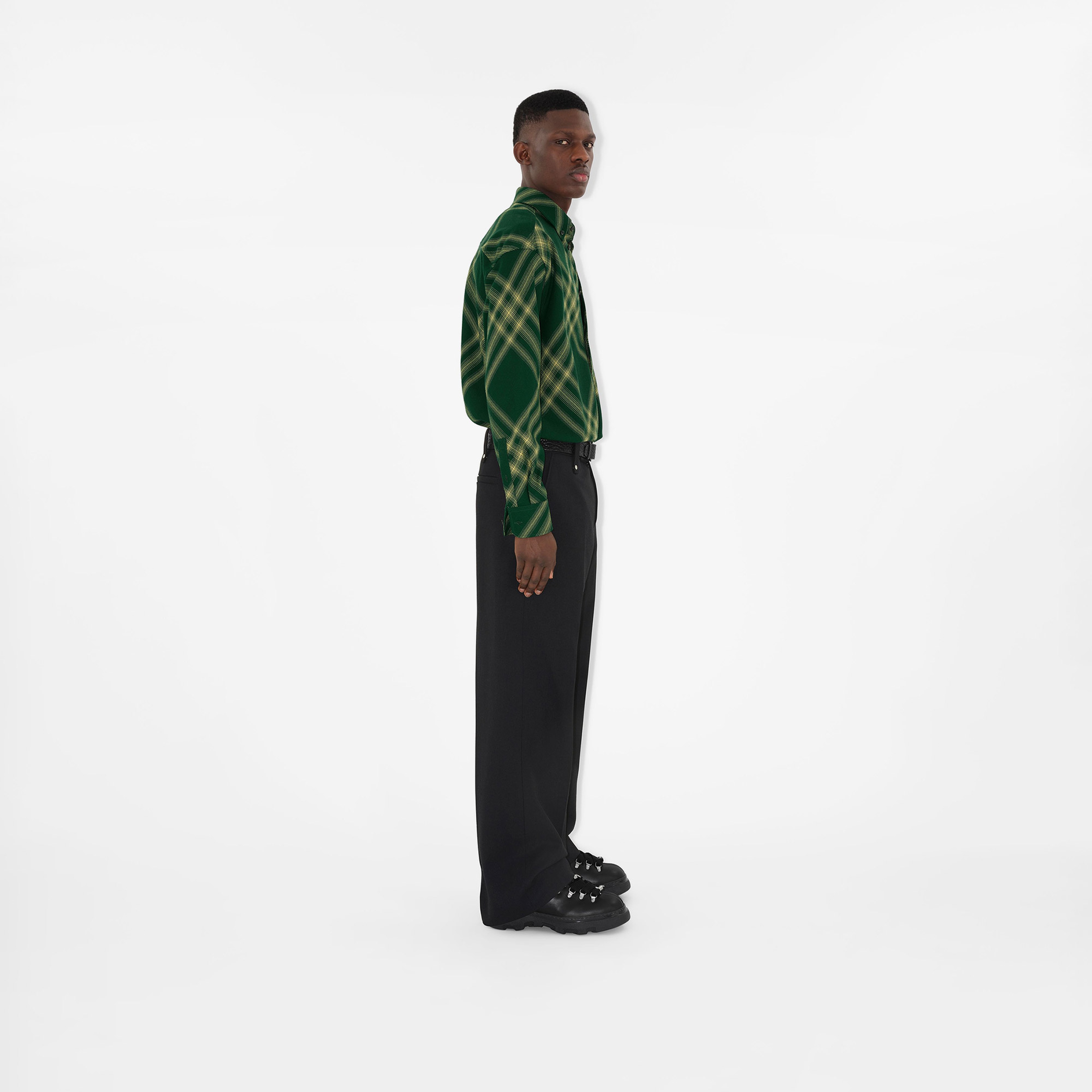 Burberry Erkek Yeşil Gömlek