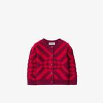 Burberry Çocuk Bordo Hırka