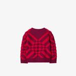 Burberry Çocuk Bordo Hırka