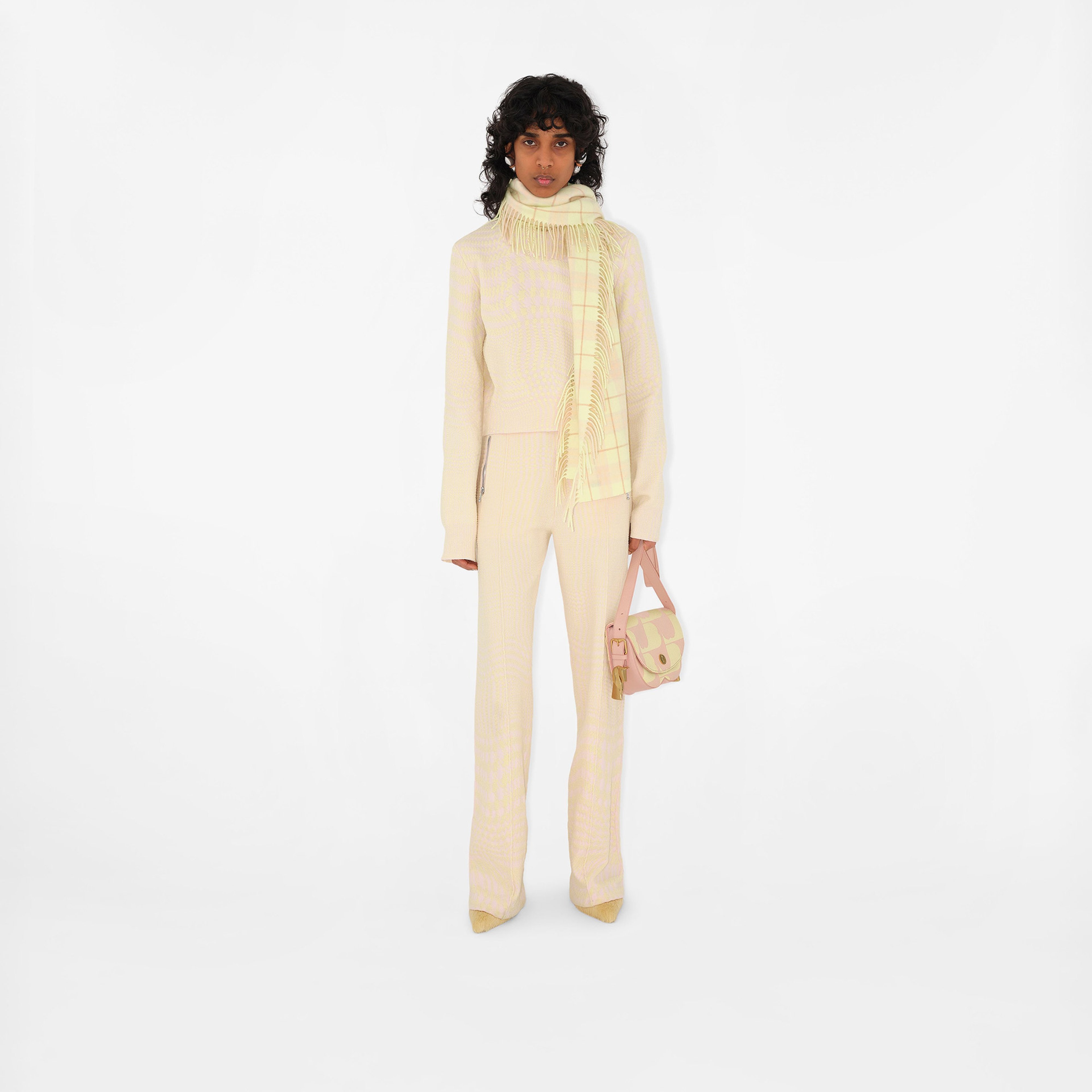 Burberry Unisex Krem Atkı