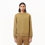 Erkek Classic Fit Bisiklet Yaka Kahverengi Sweatshirt