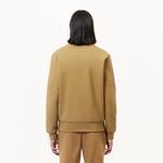 Erkek Classic Fit Bisiklet Yaka Kahverengi Sweatshirt