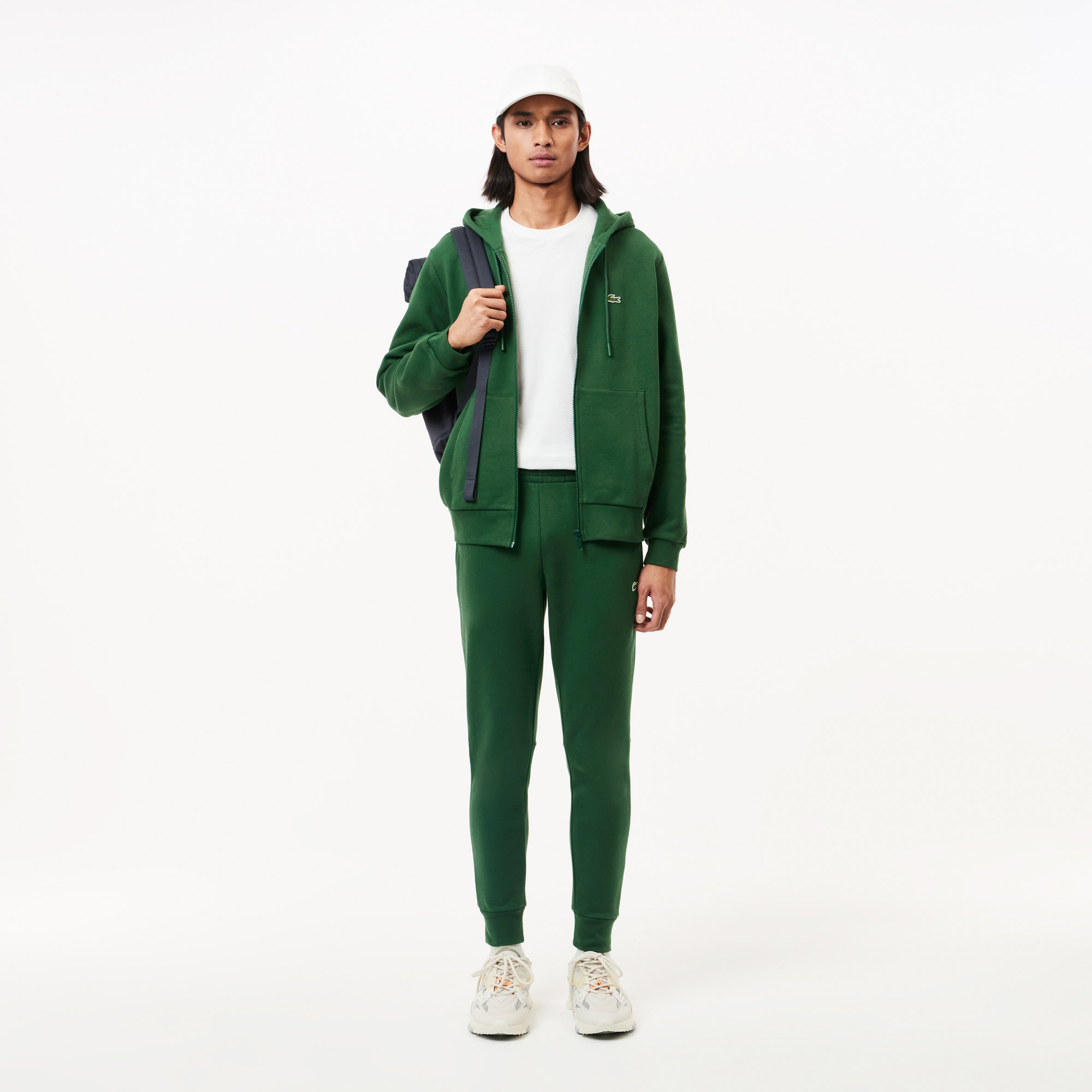 Erkek Slim Fit Koyu Yeşil Eşofman Altı