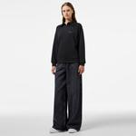 Kadın Regular Fit Fermuarlı Dik Yaka Siyah Sweatshirt