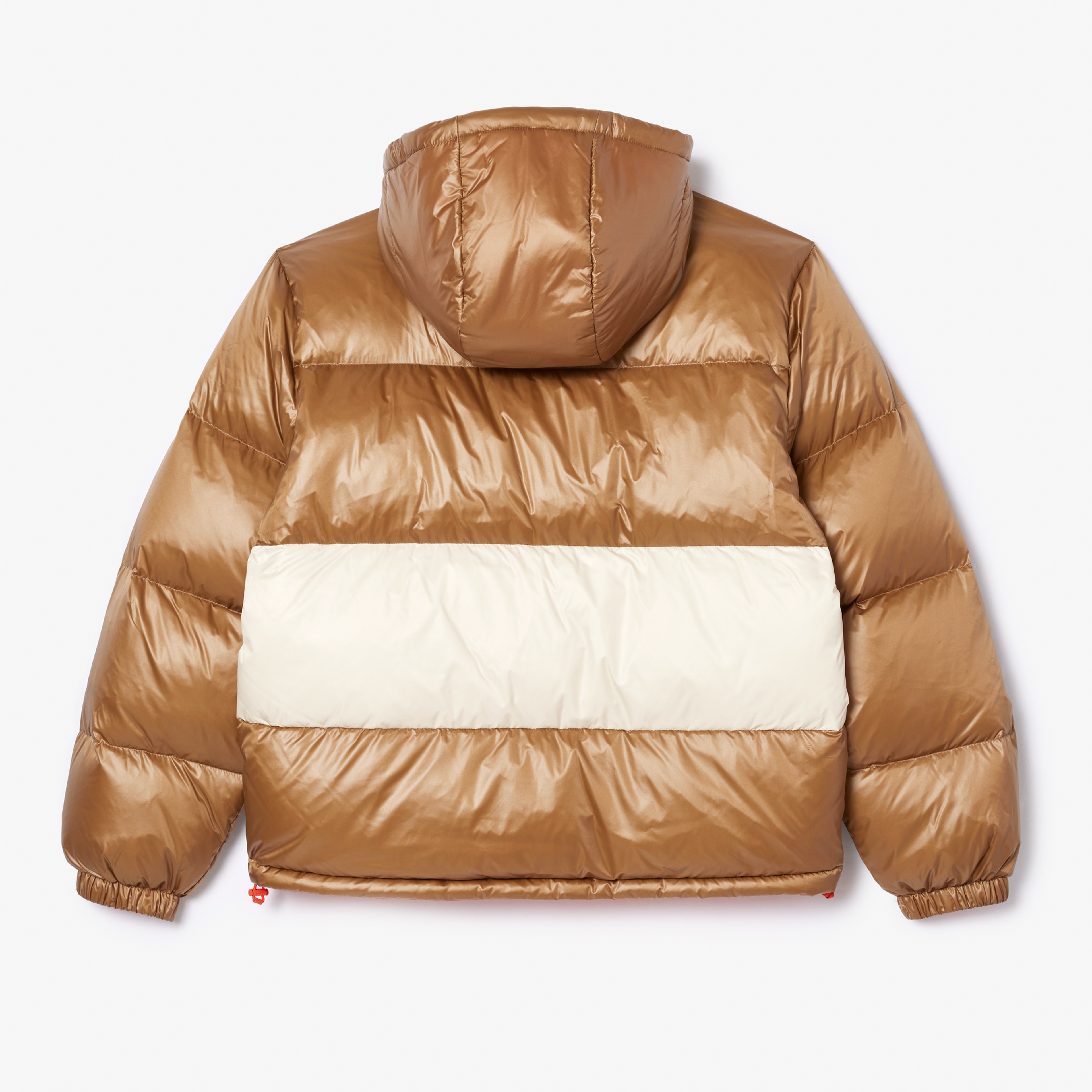 Erkek Kapüşonlu Renk Bloklu Renkli Mont