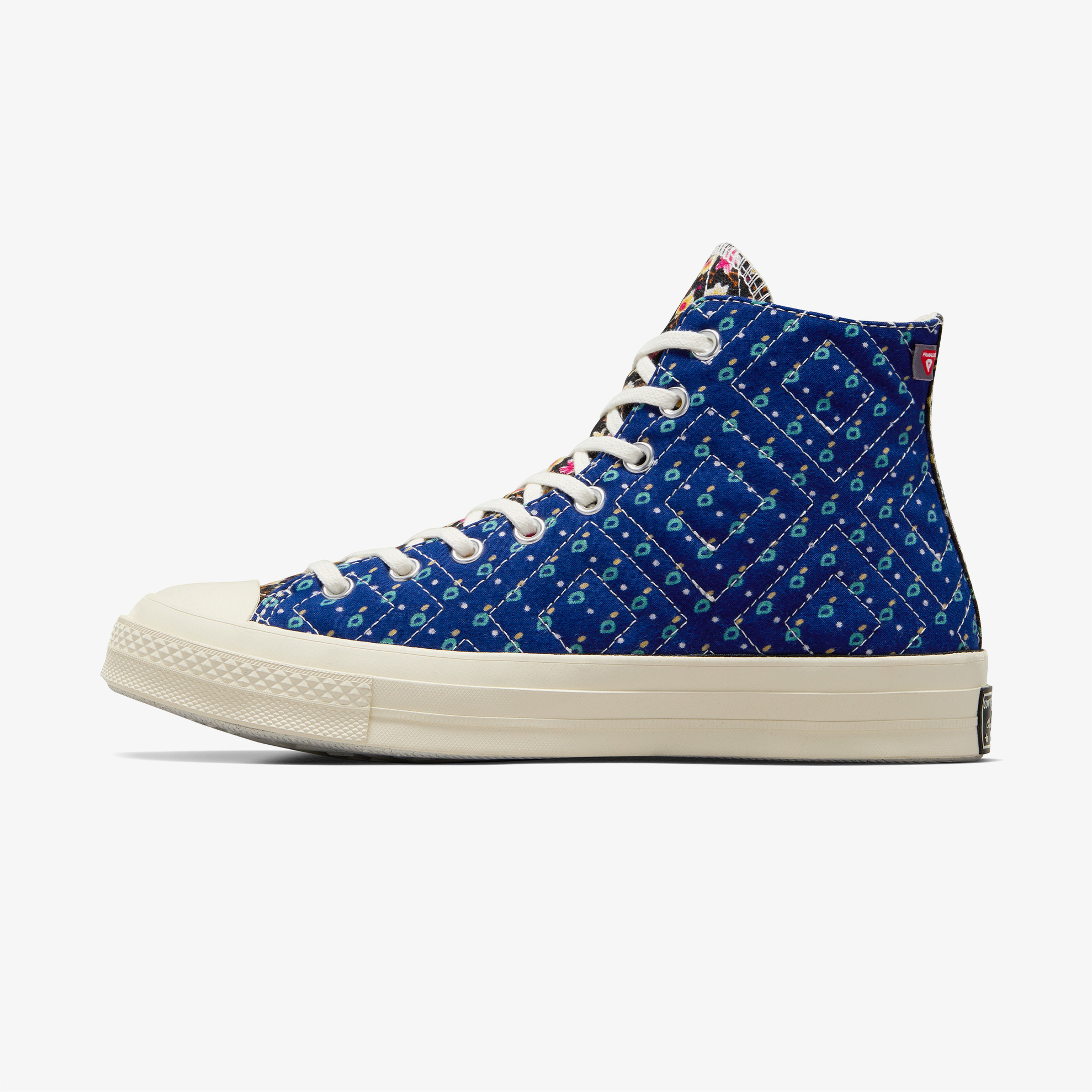 Converse Beyond Retro Upcycled Floral Chuck 70 Unisex Mavi/Kırmızı Sneaker