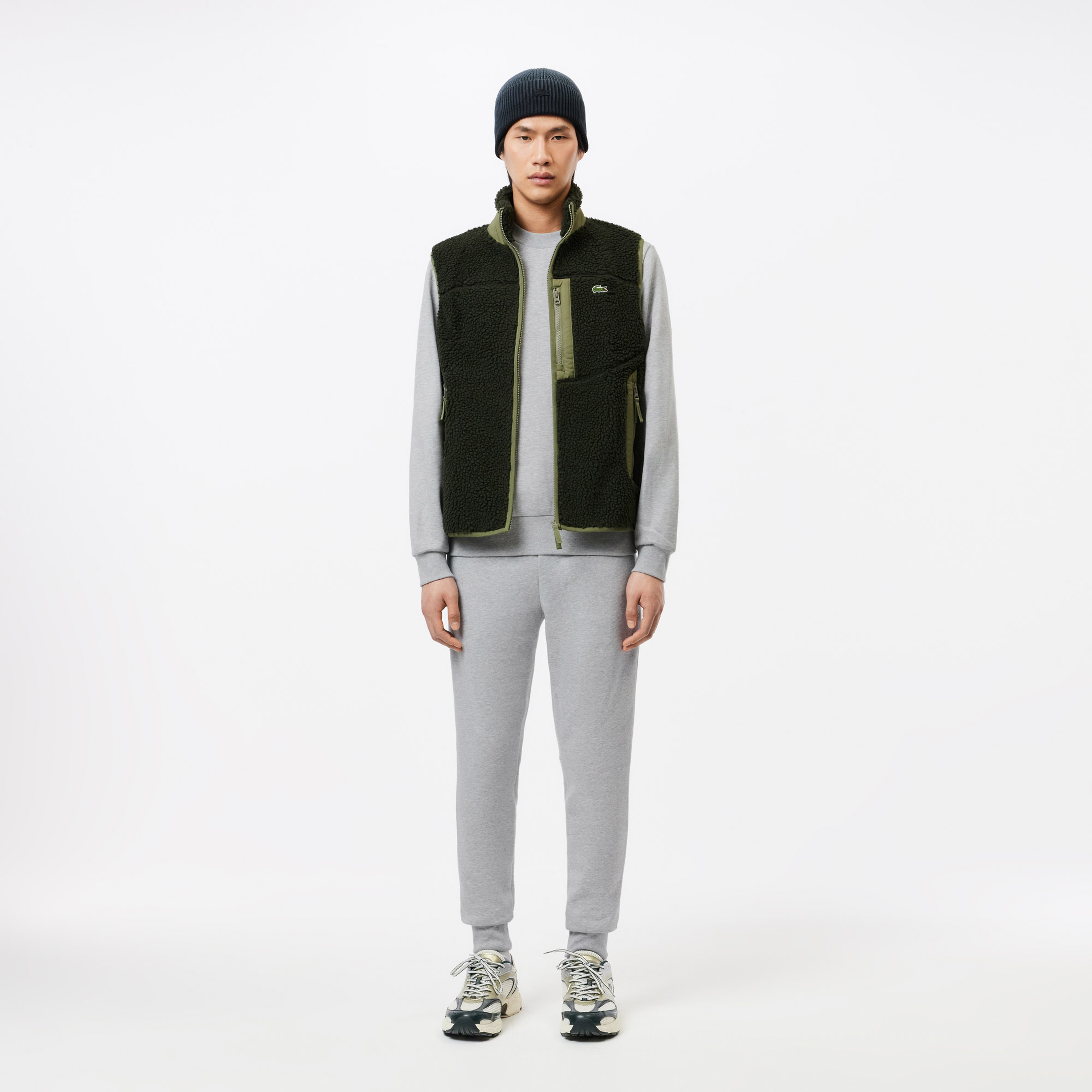 Erkek Classic Fit Bisiklet Yaka Gri Sweatshirt