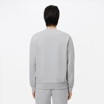 Erkek Classic Fit Bisiklet Yaka Gri Sweatshirt