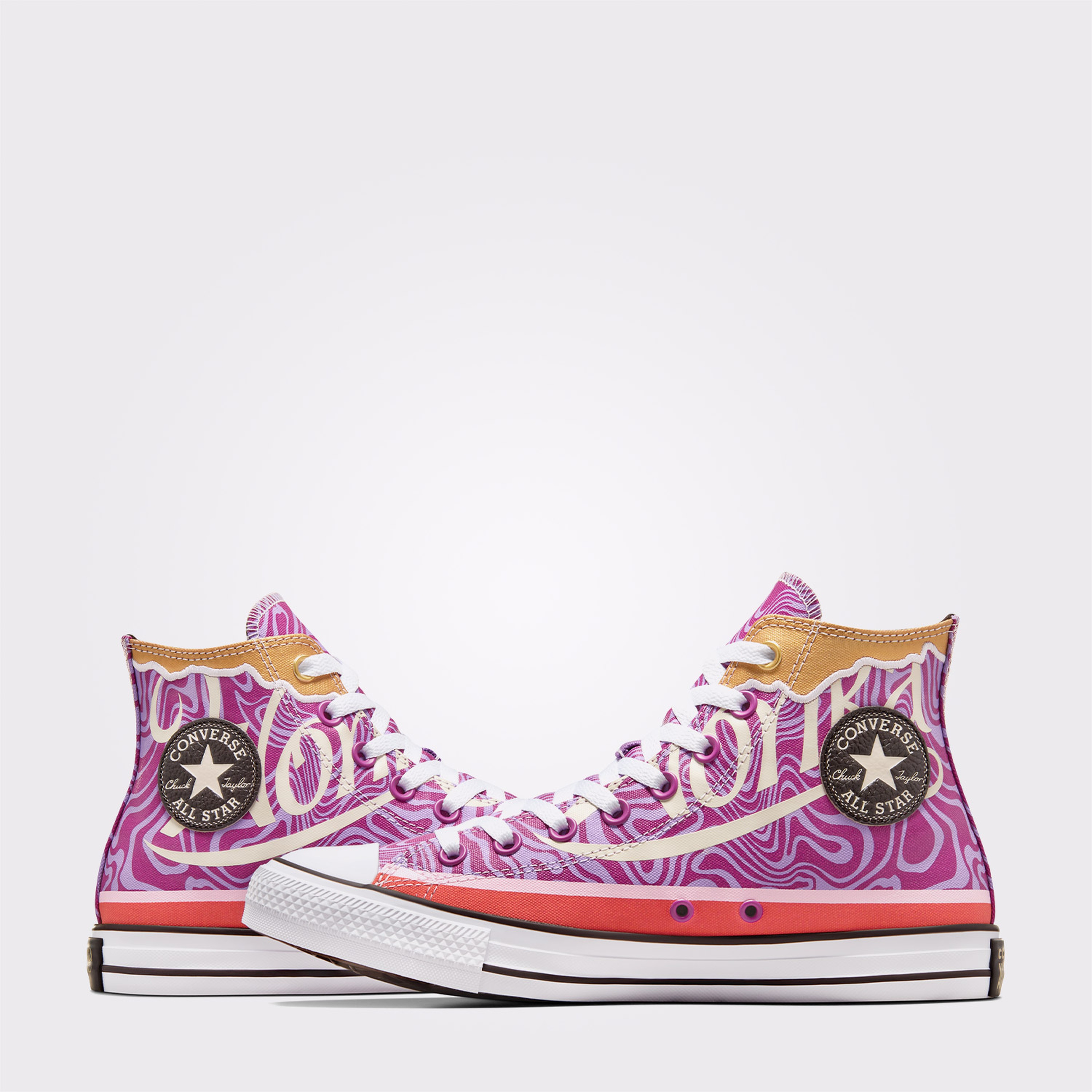 Converse x Wonka Chuck Taylor All Star Swirl Unisex Pembe Sneaker