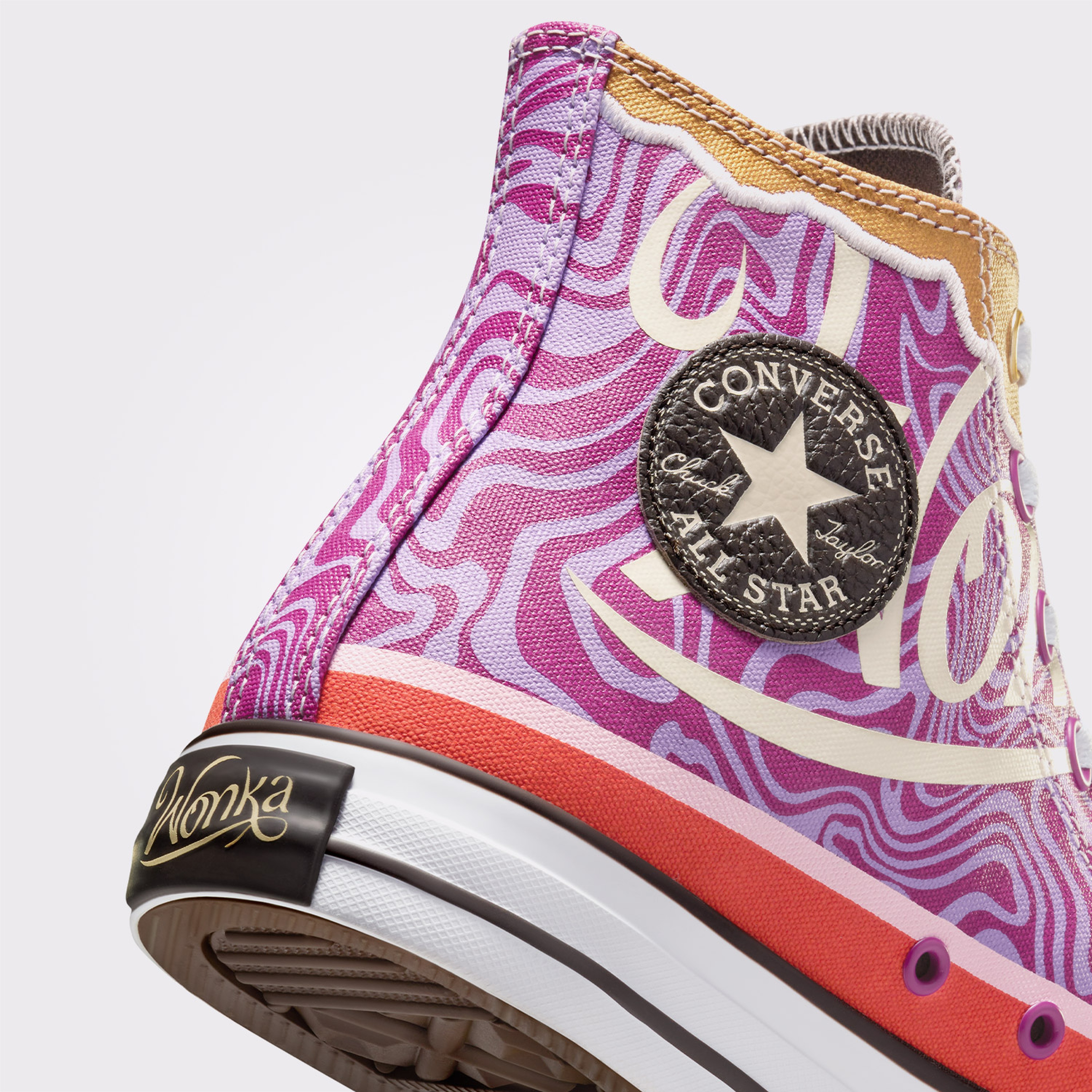 Converse x Wonka Chuck Taylor All Star Swirl Unisex Pembe Sneaker