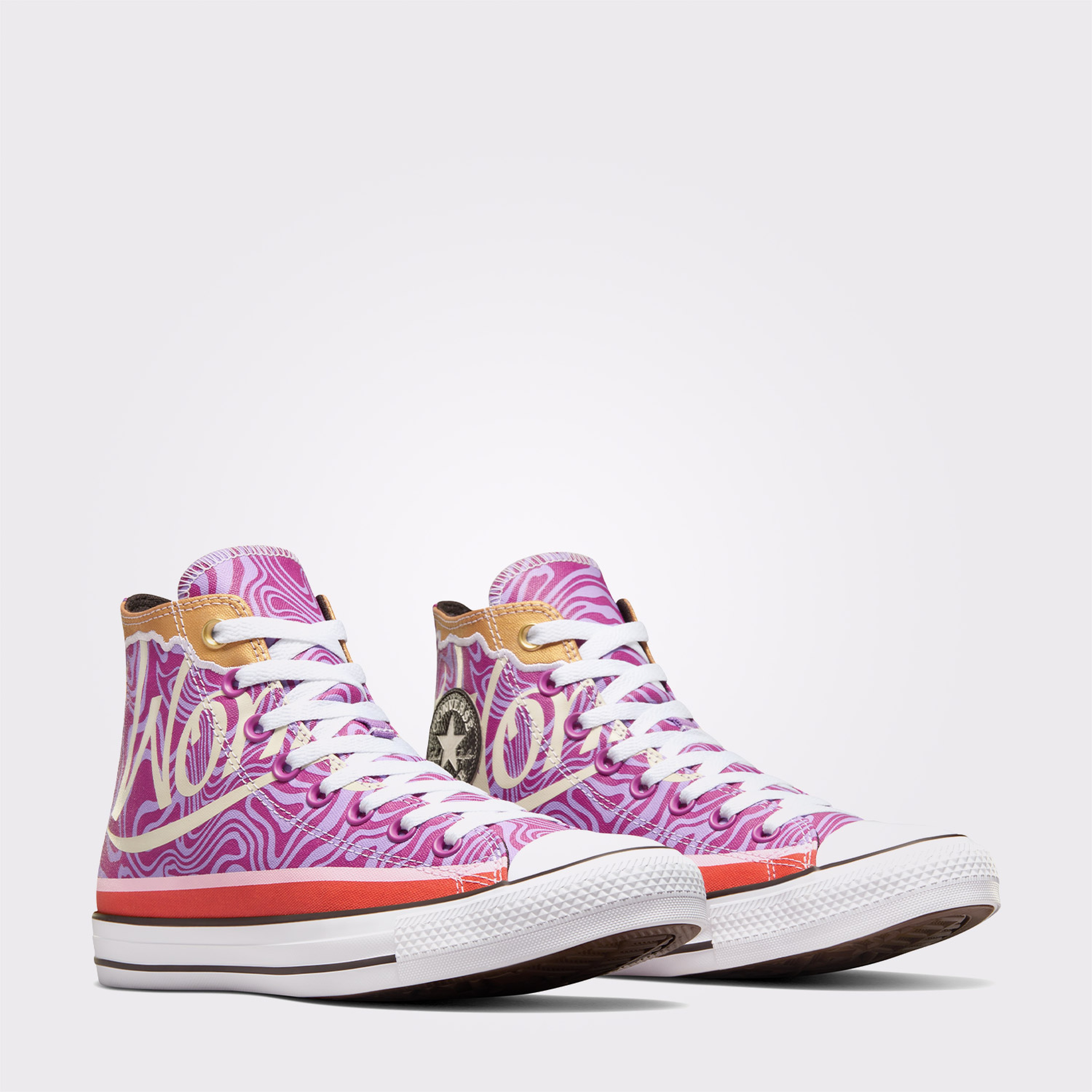 Converse x Wonka Chuck Taylor All Star Swirl Unisex Pembe Sneaker