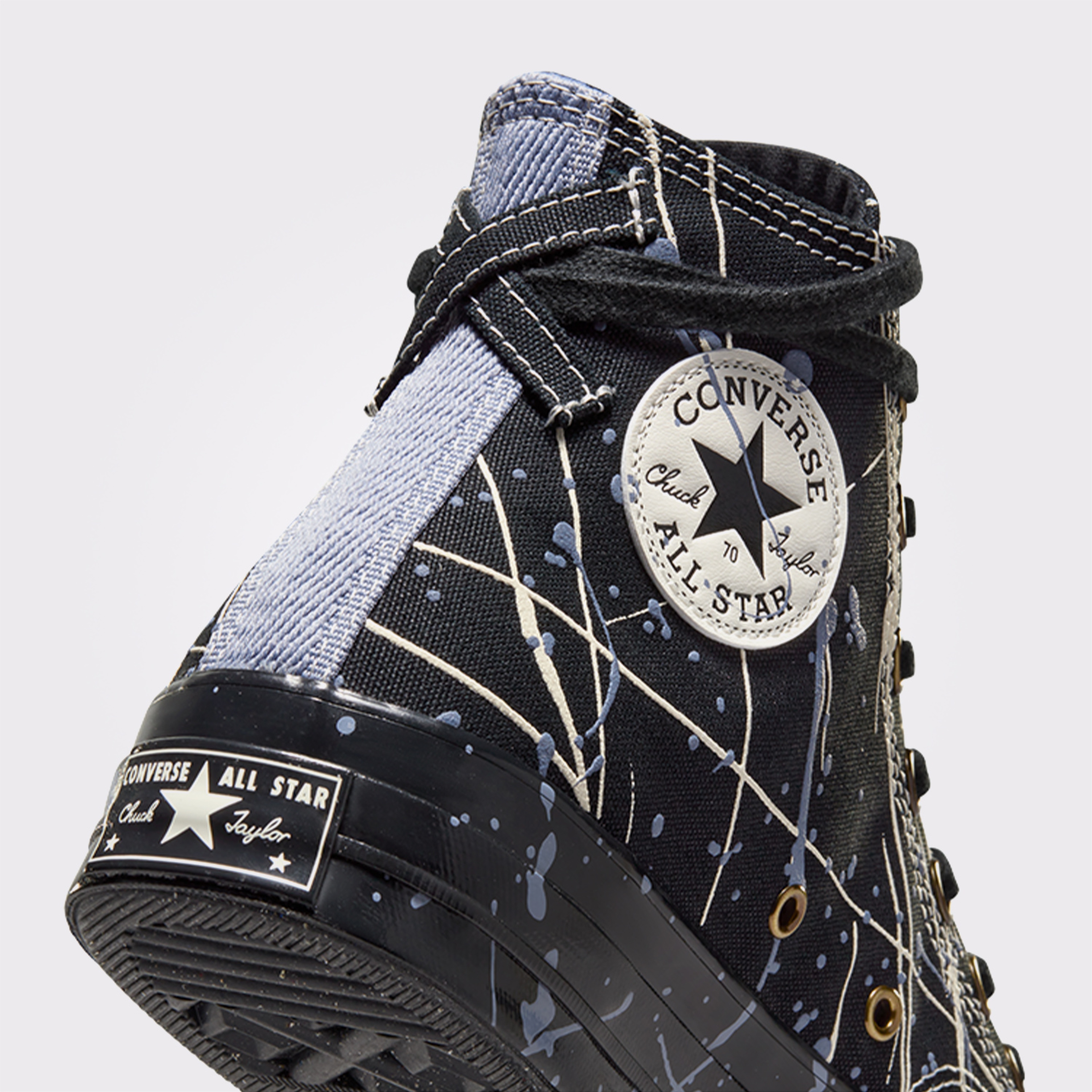 Converse Chuck 70 Paint Splatter Kadın Siyah Sneaker