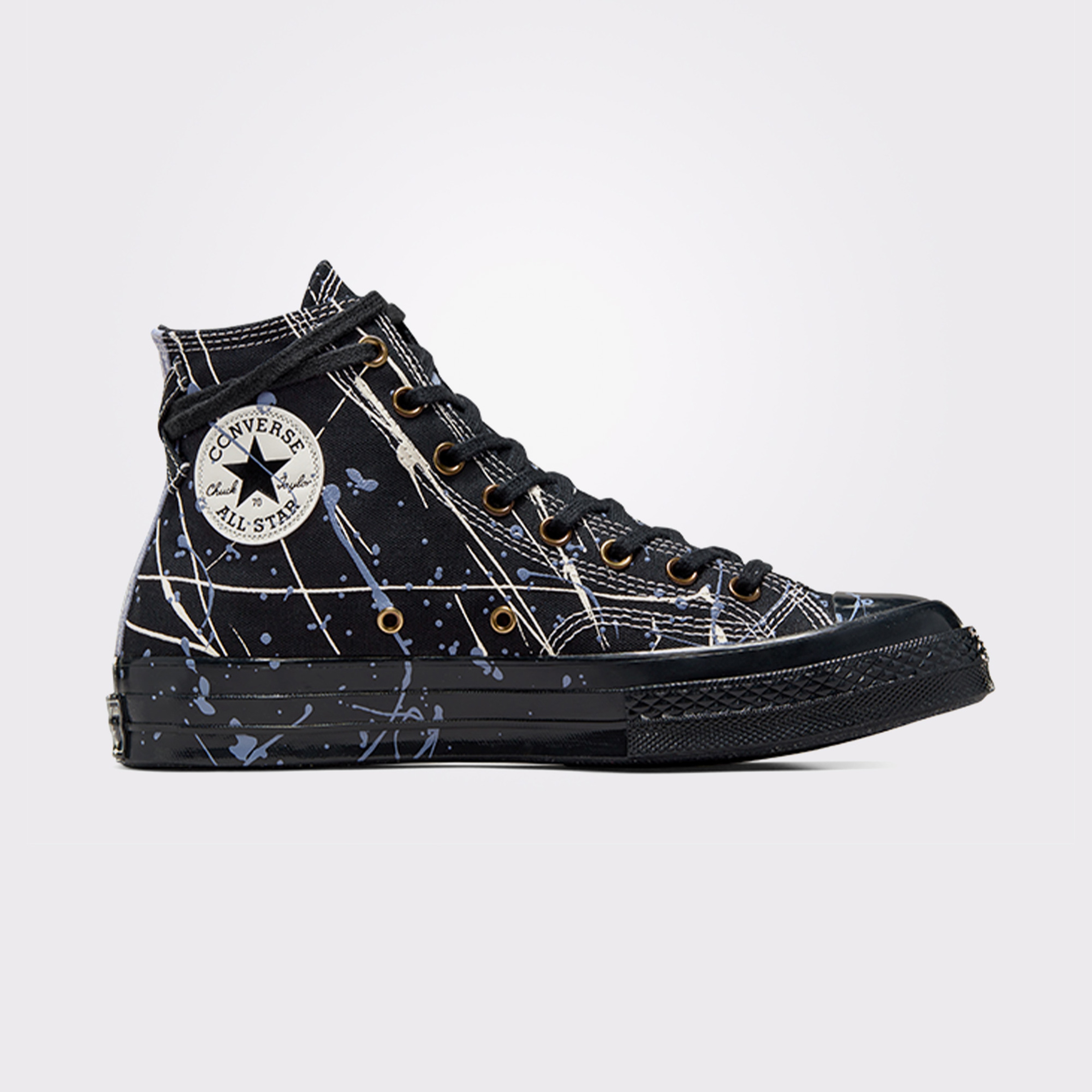 Converse Chuck 70 Paint Splatter Kadın Siyah Sneaker
