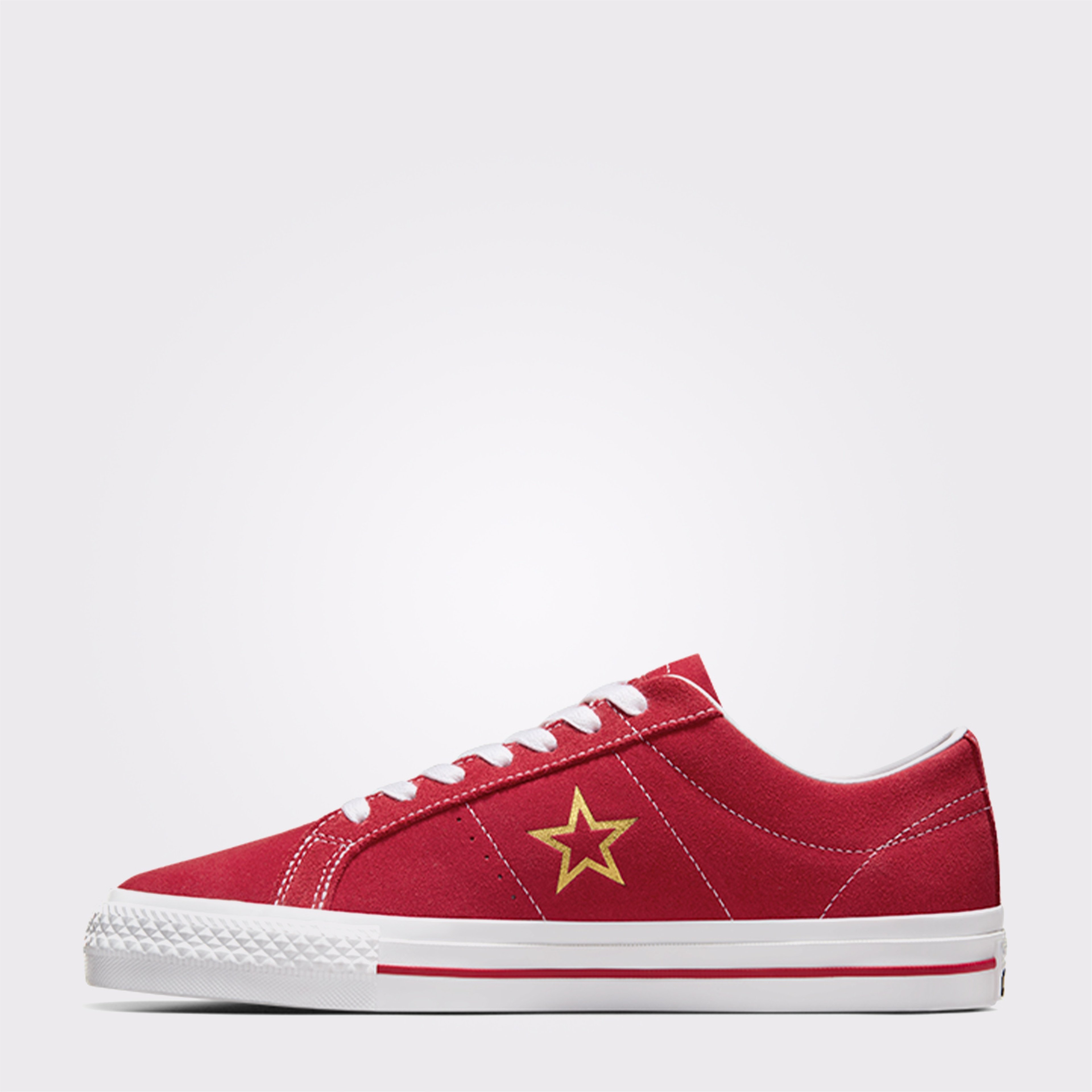 Converse Cons One Star Pro Suede Unisex Kırmızı Sneaker
