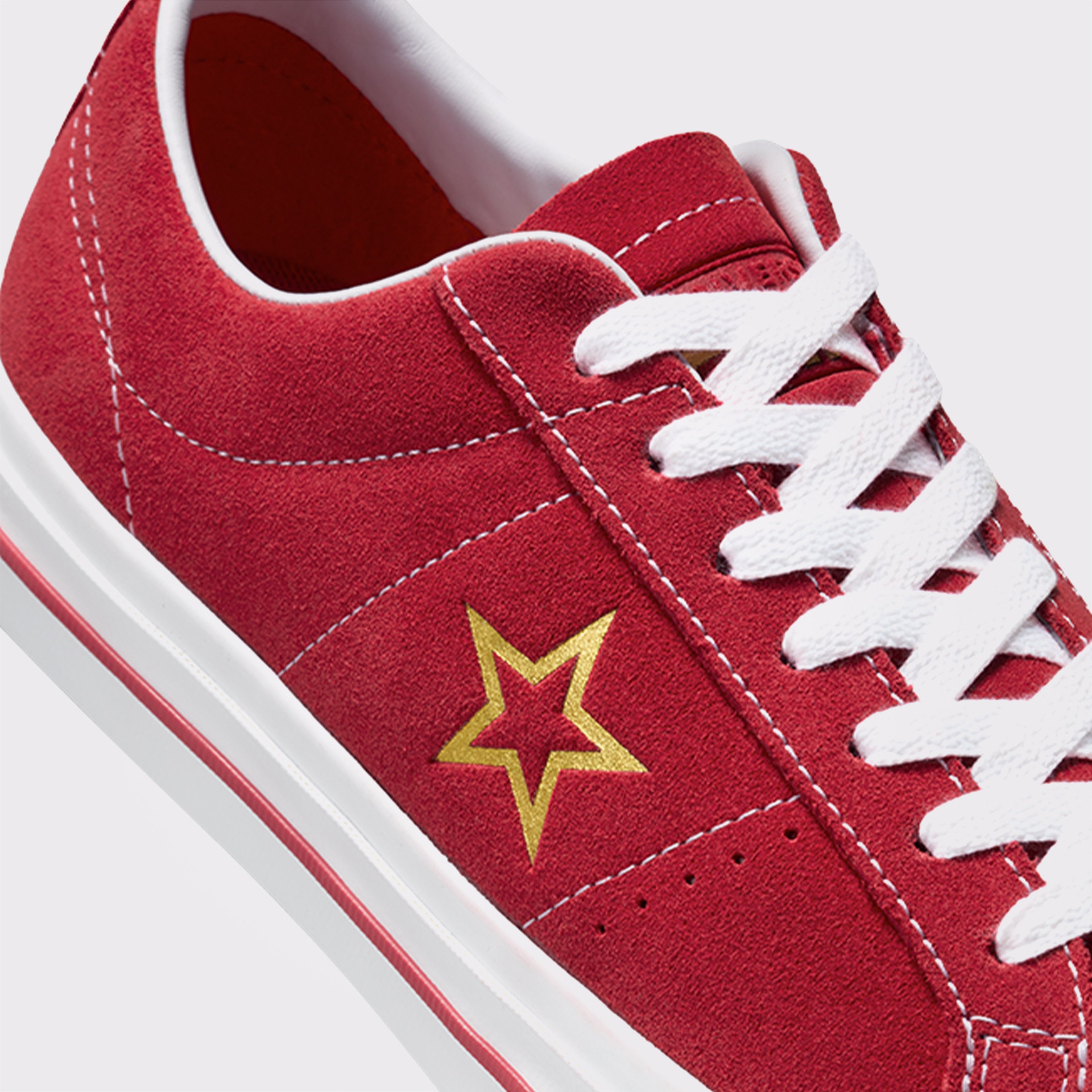 Converse Cons One Star Pro Suede Unisex Kırmızı Sneaker