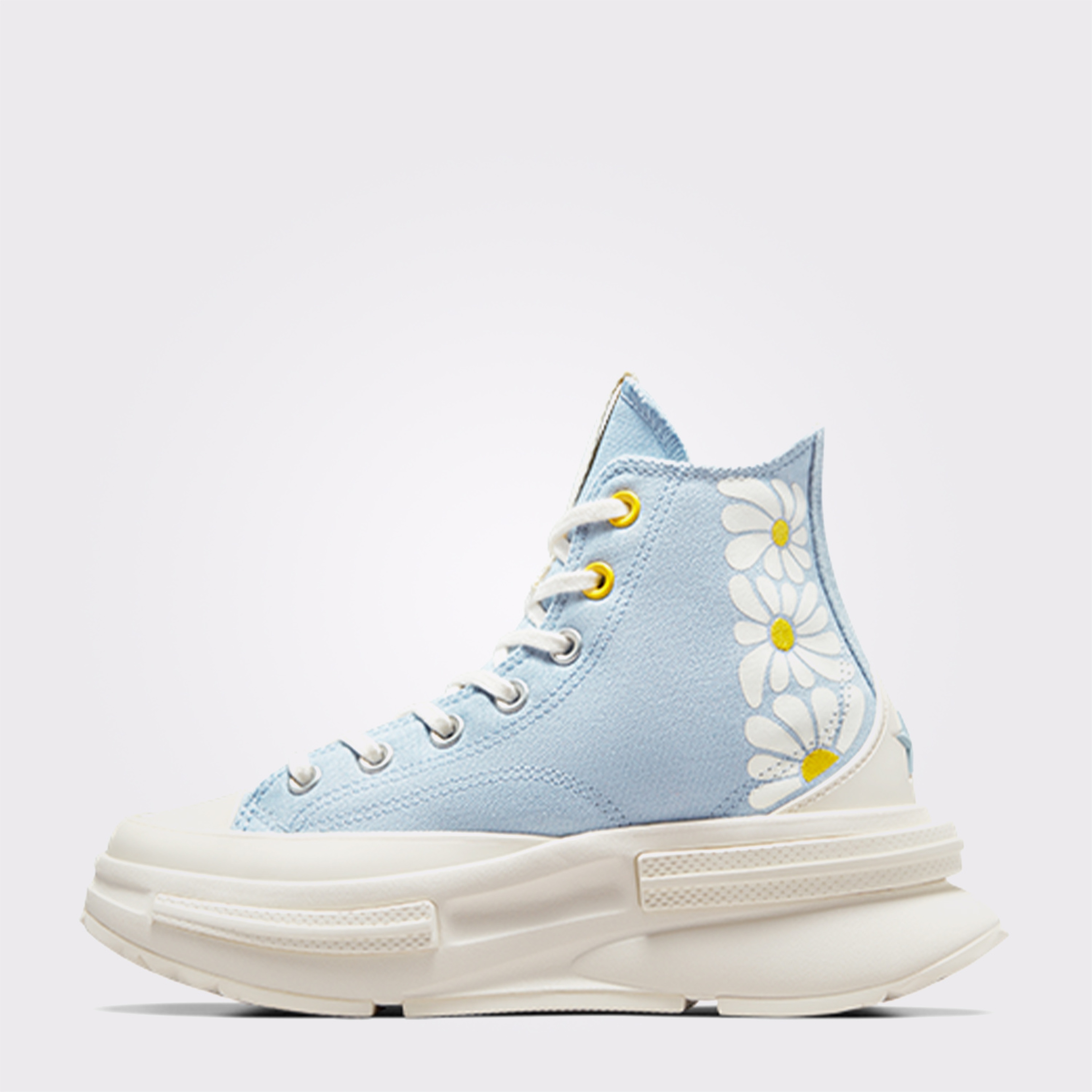 Converse Run Star Legacy Cx Platform Floral Kadın Gri Sneaker