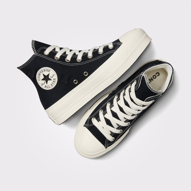 Converse Converse Chuck Taylor All Star Lift 3D Flowers Kadın Siyah Sneaker | Occasion Siyah - 7. görsel