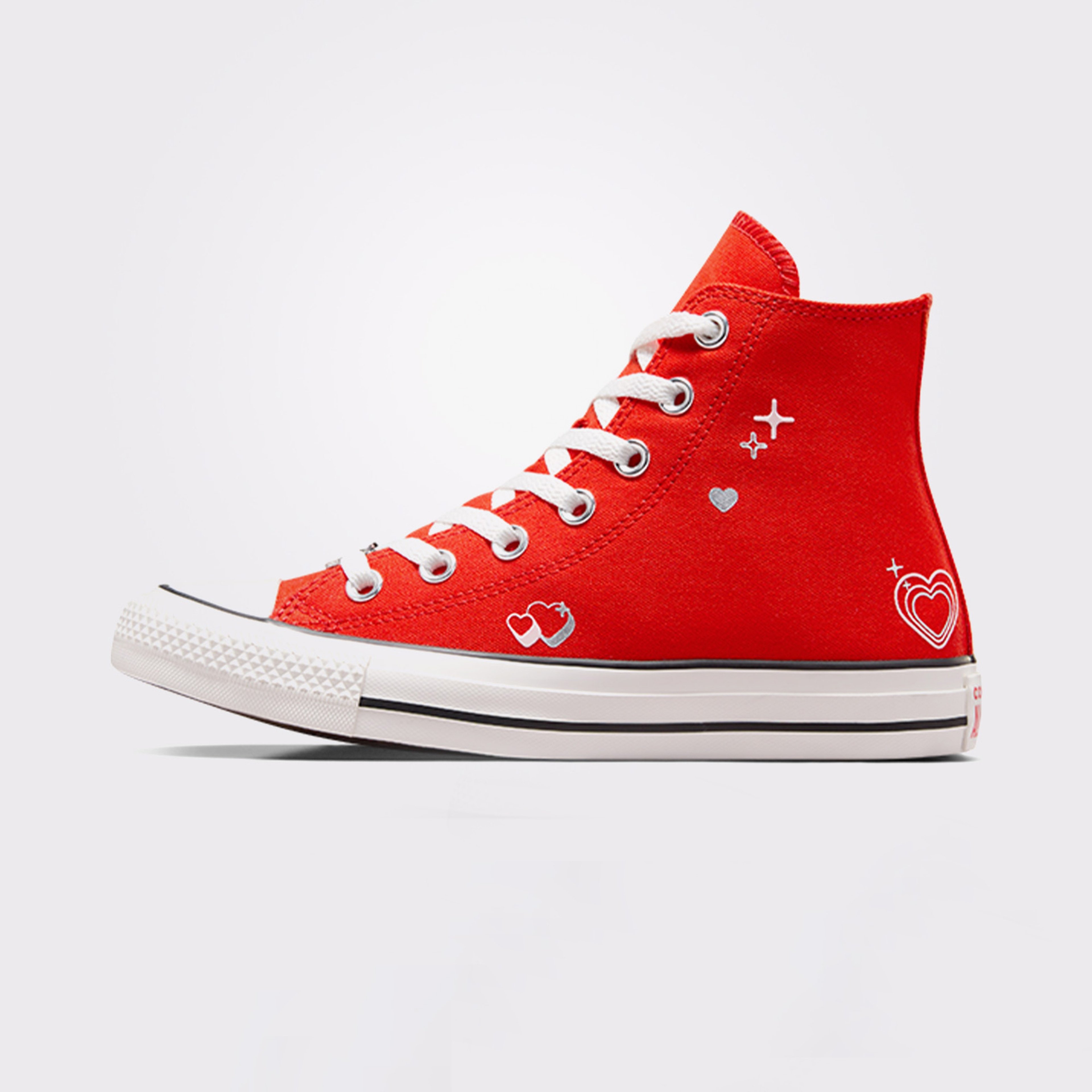Converse Chuck Taylor All Star Y2K Heart Kadın Kırmızı/Siyah Sneaker