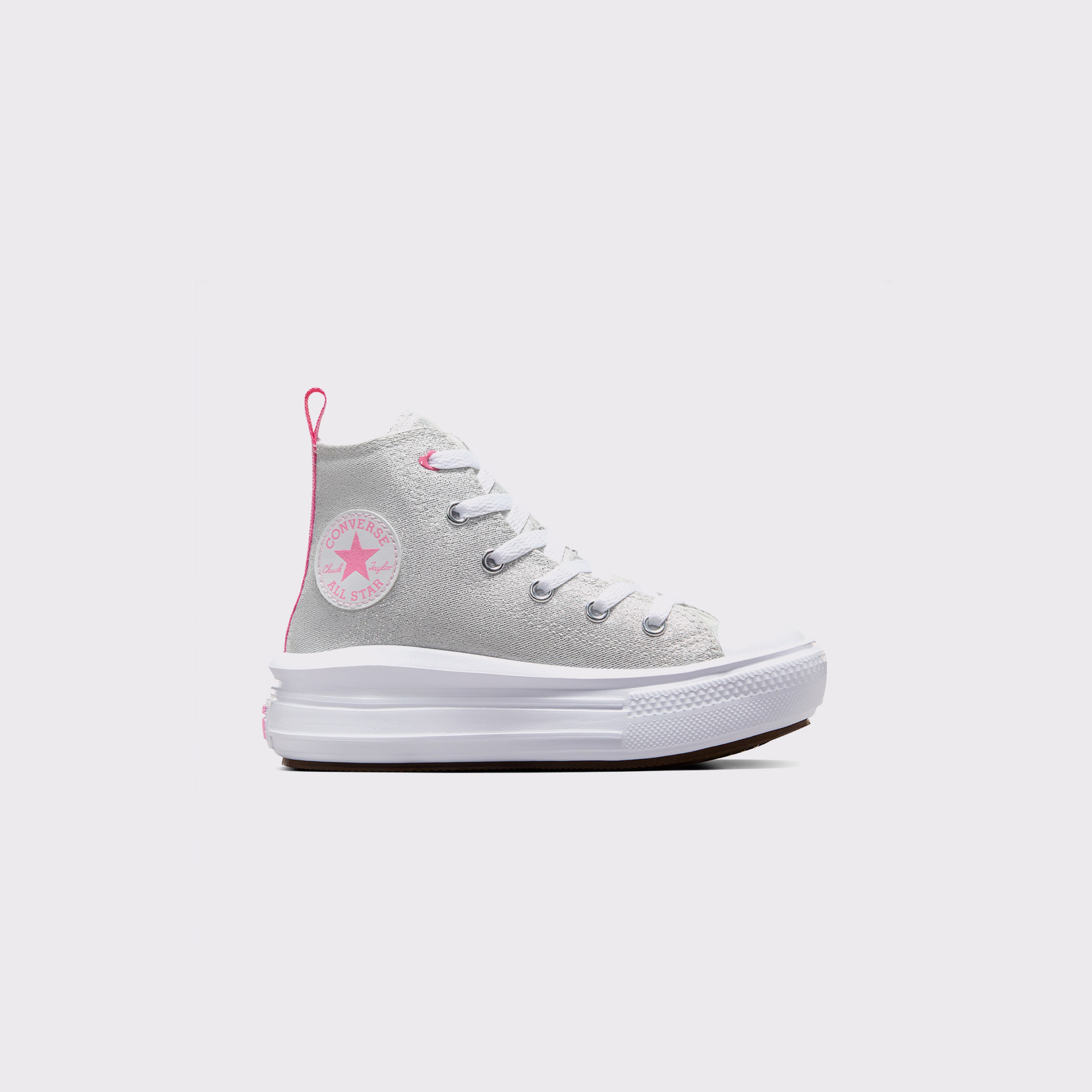 Converse Chuck Taylor All Star Move Platform Sparkle Çocuk Beyaz Sneaker