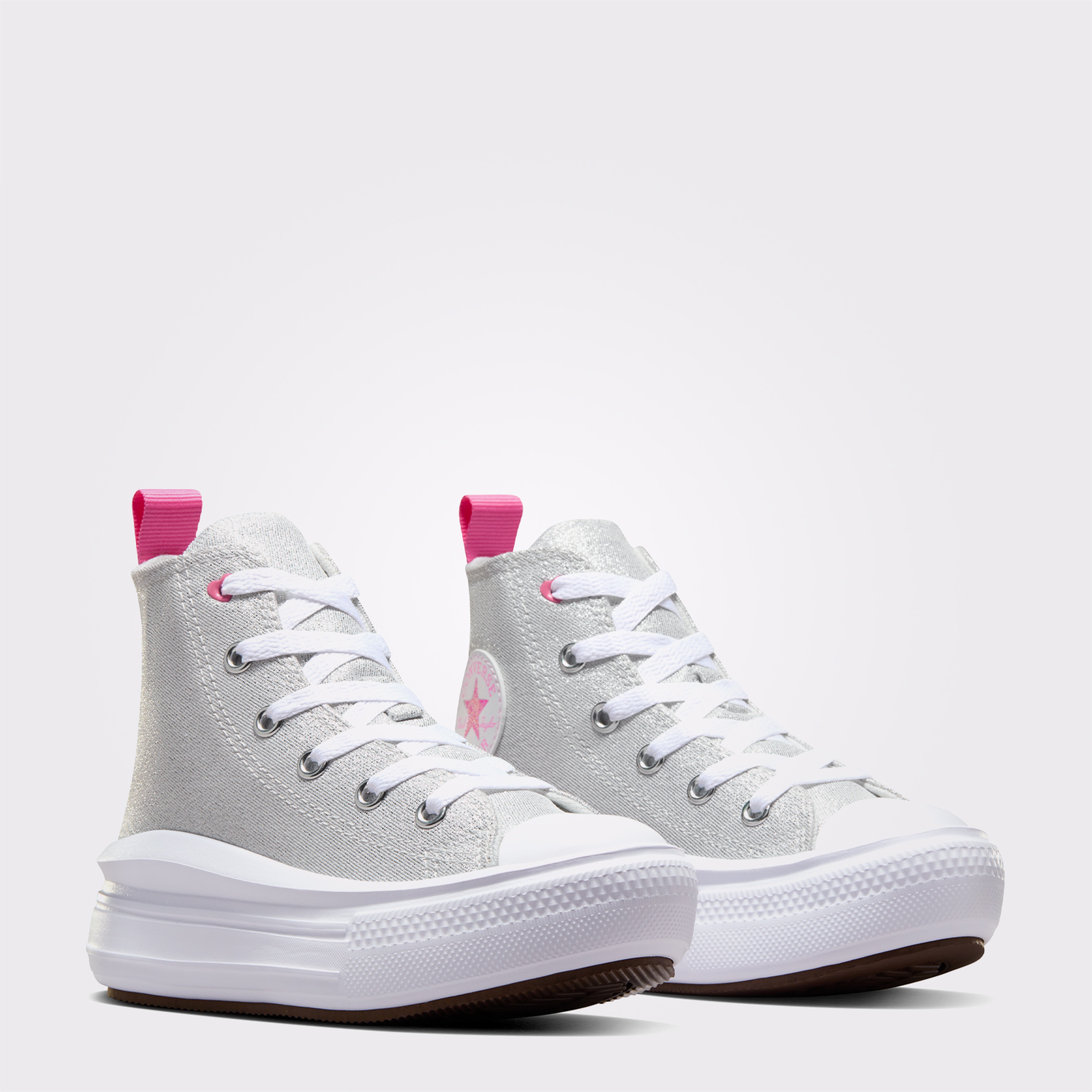 Converse Chuck Taylor All Star Move Platform Sparkle Çocuk Beyaz Sneaker