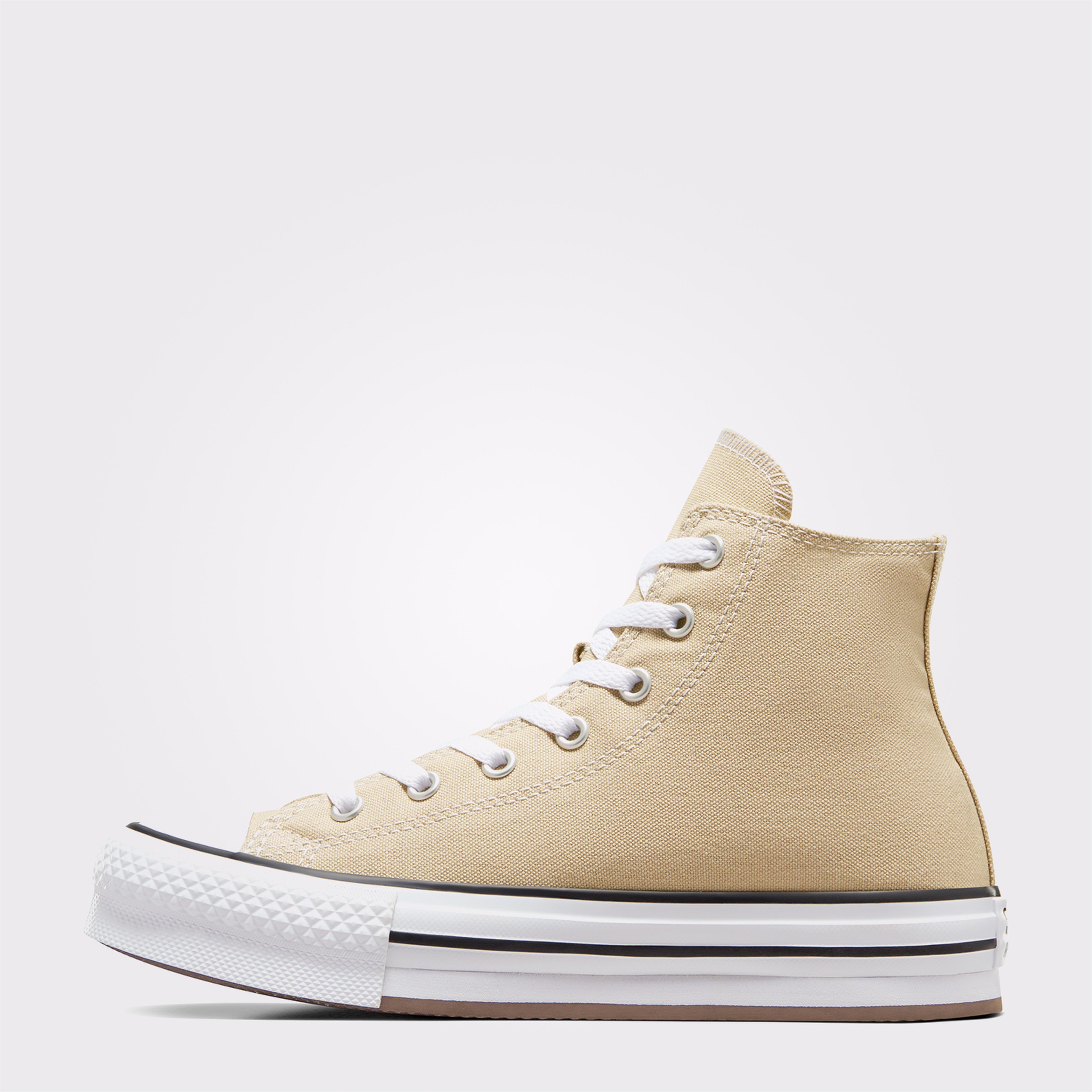 Converse Chuck Taylor All Star Lift Platform Çocuk Bej Sneaker
