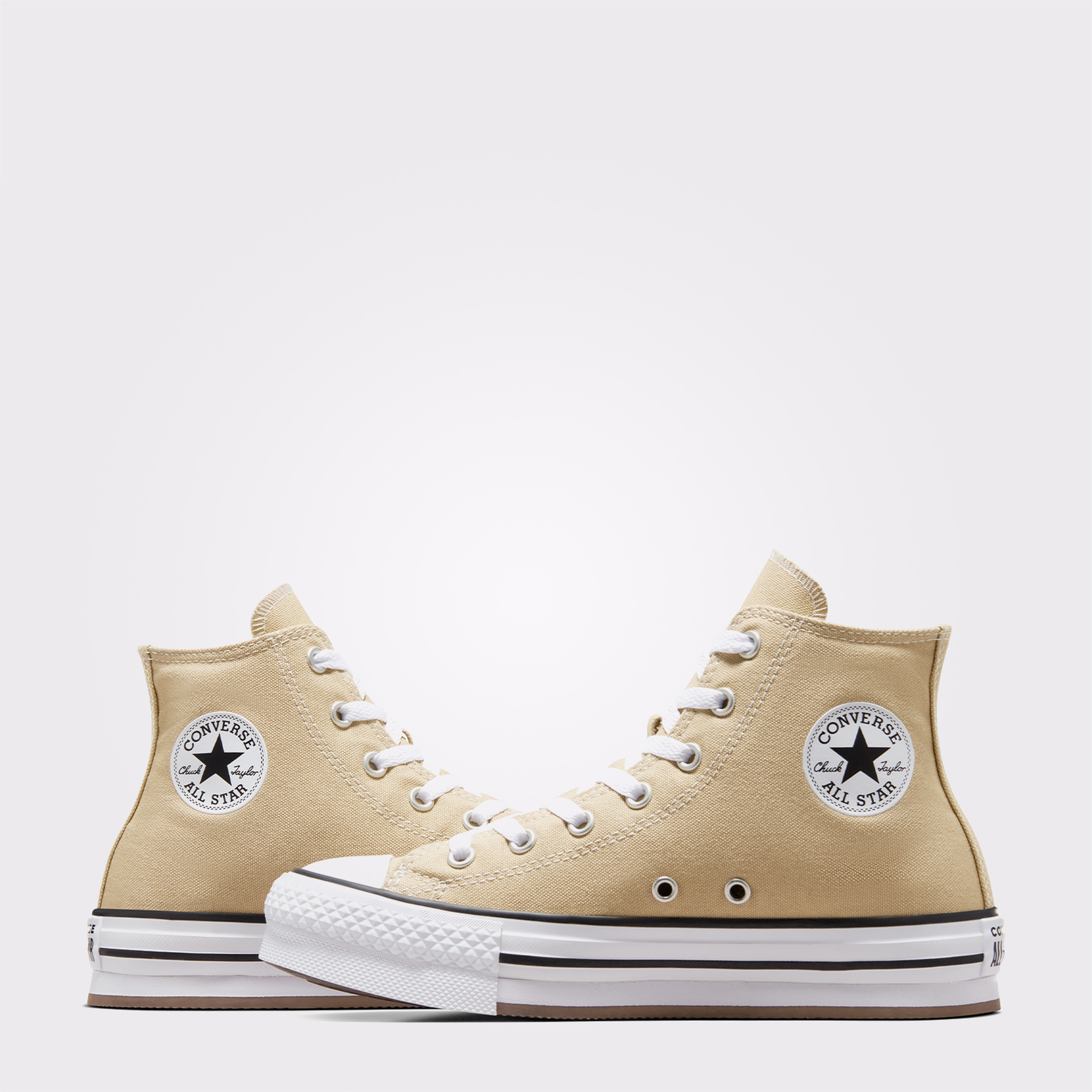 Converse Chuck Taylor All Star Lift Platform Çocuk Bej Sneaker