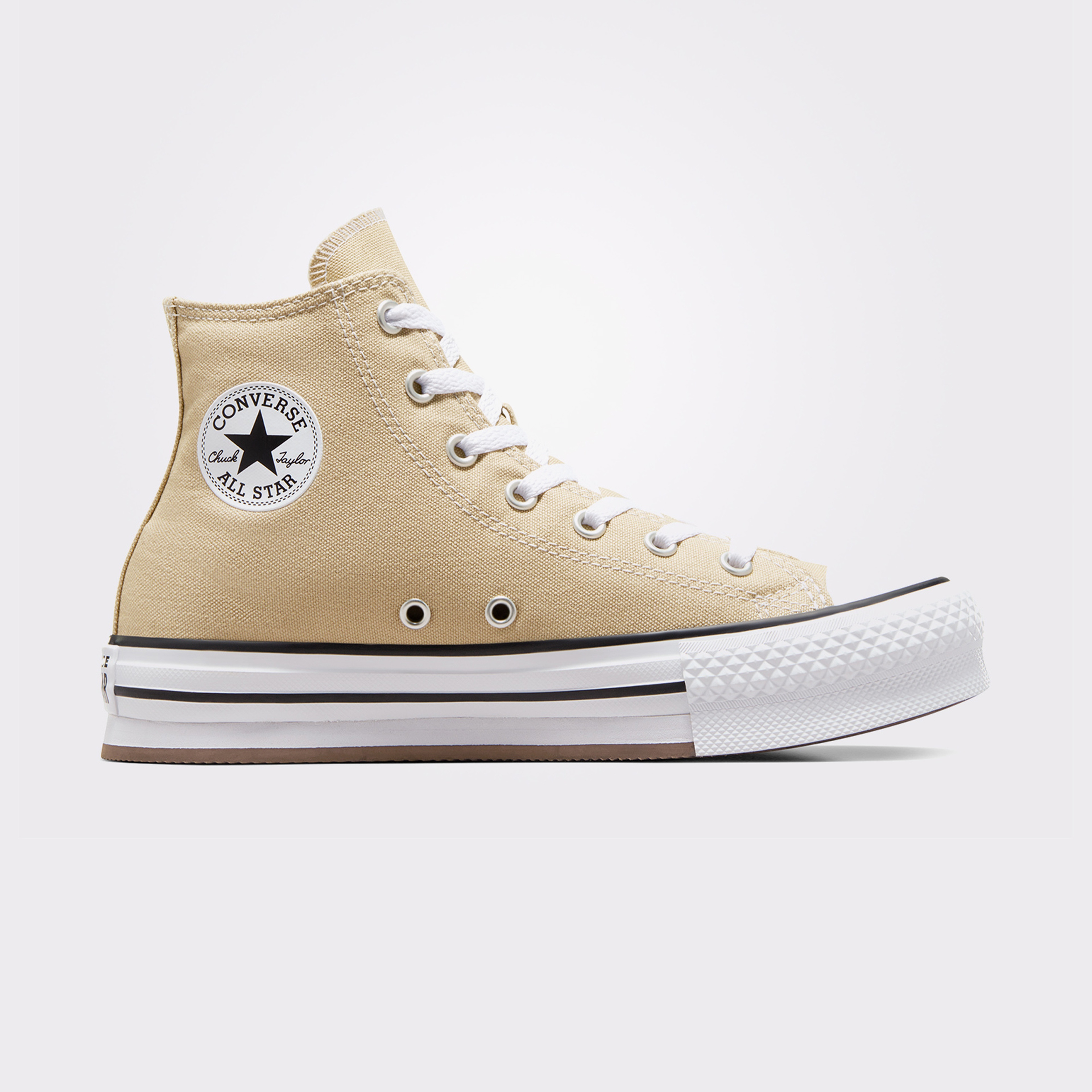 Converse Chuck Taylor All Star Lift Platform Çocuk Bej Sneaker