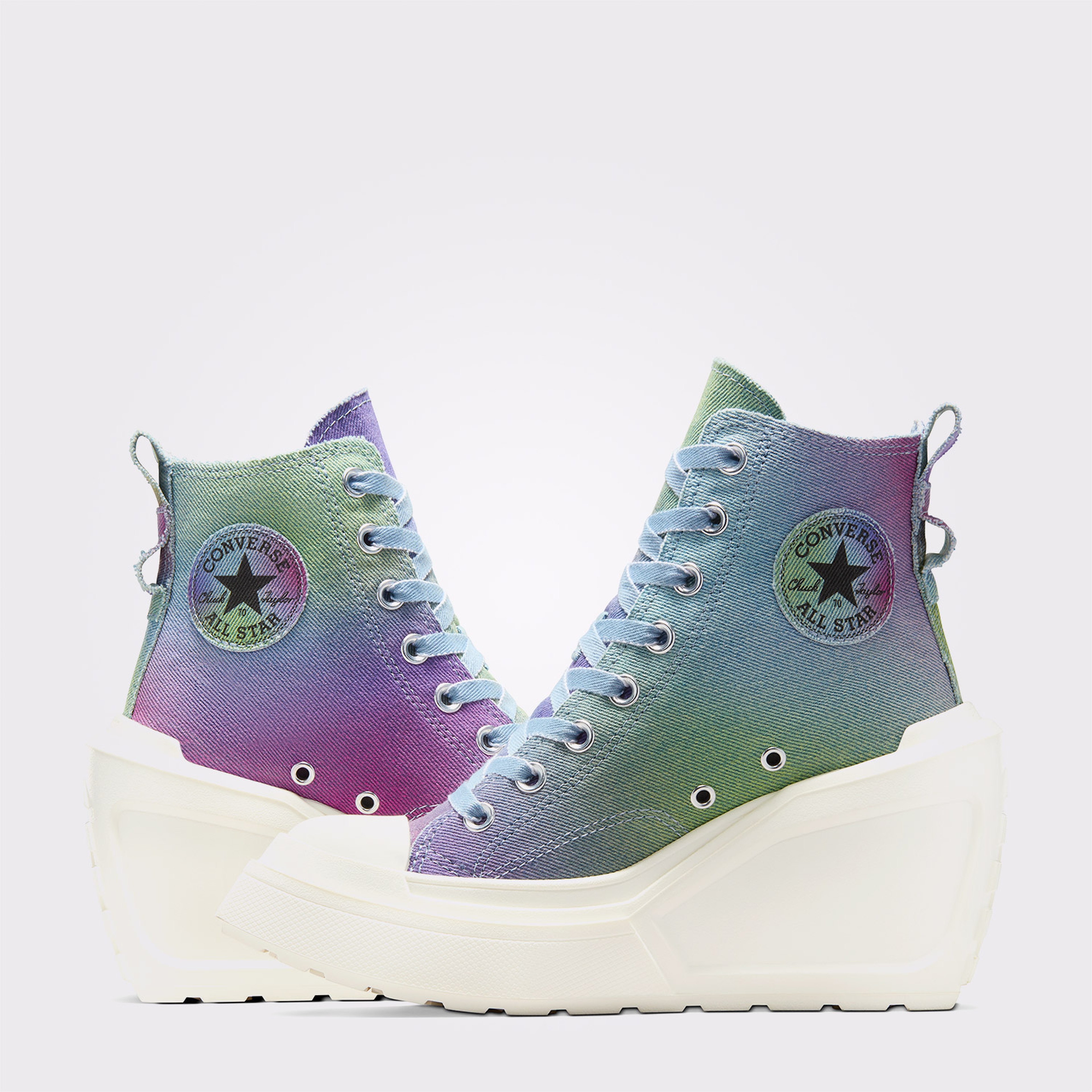 Converse Chuck 70 De Luxe Wedge Kadın Mavi Sneaker