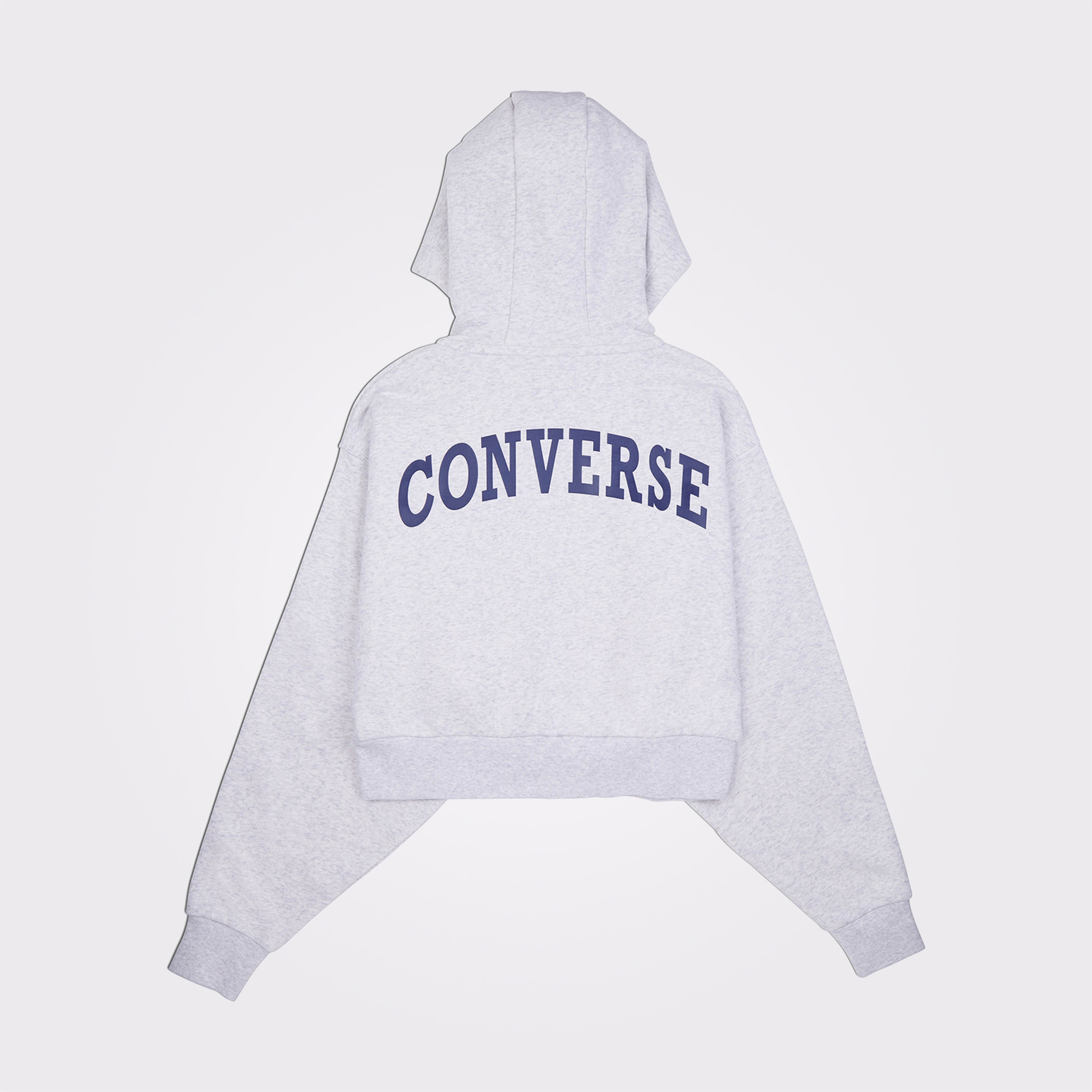 Converse Retro Full-Zip Kadın Gri Eşofman Üstü