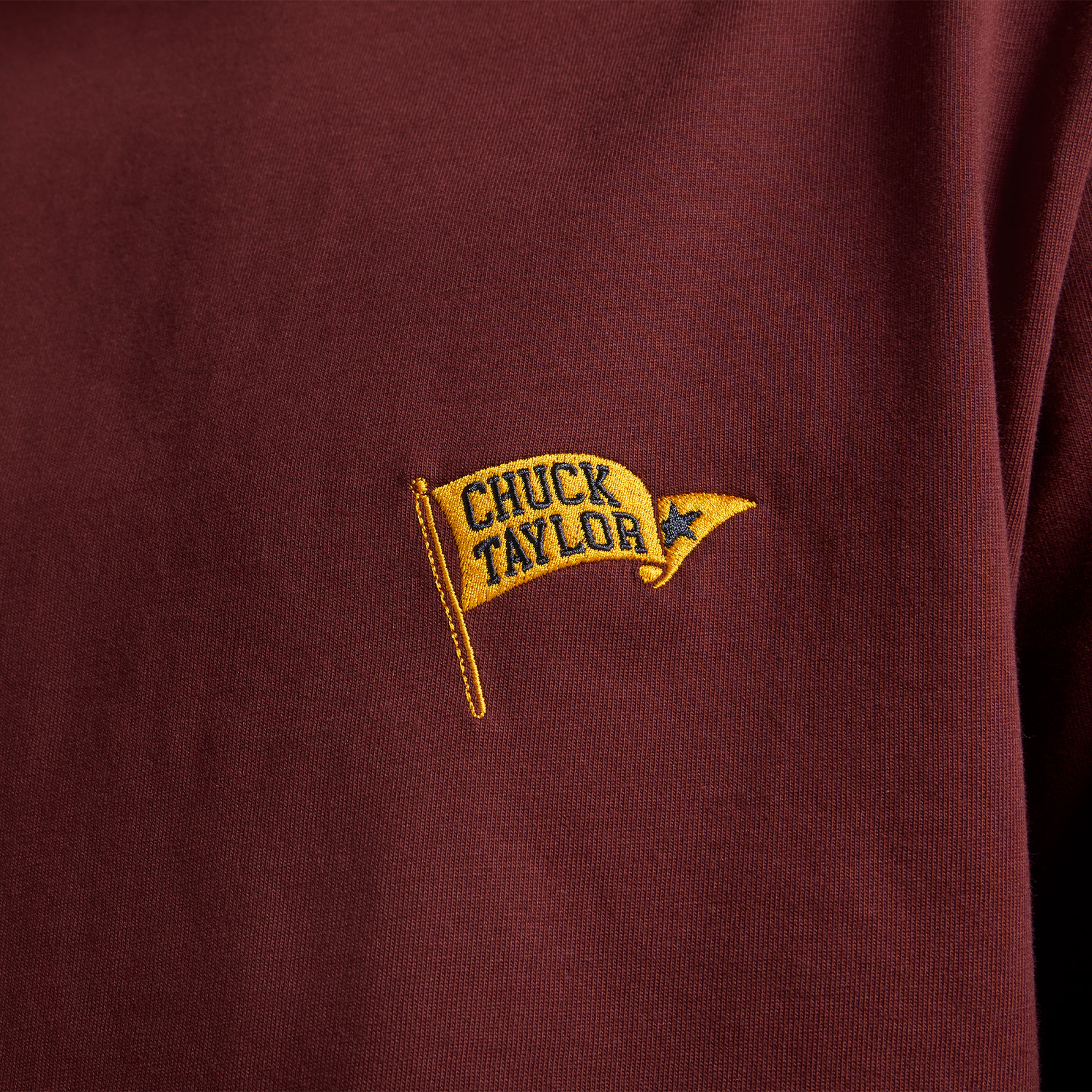 Converse Retro Flag Erkek Bordo T-Shirt